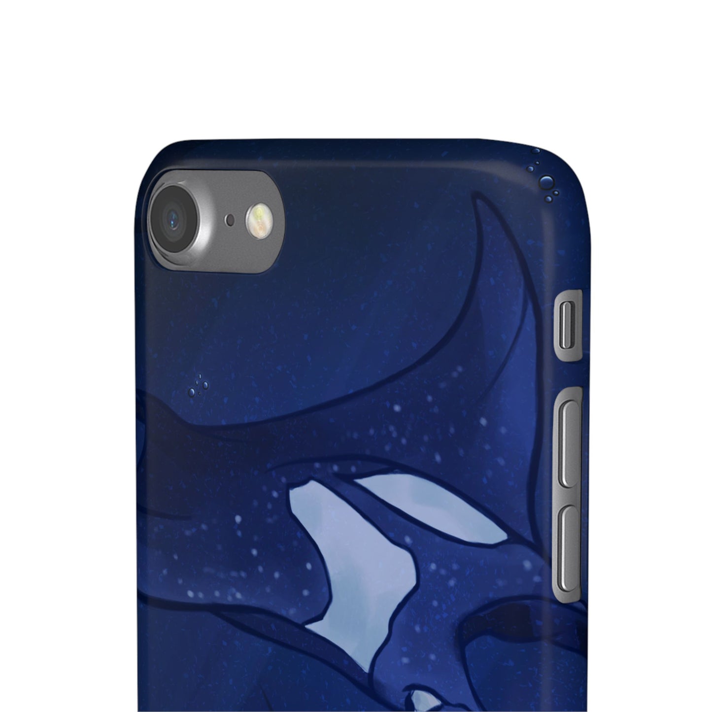 Ocean-Inspired Snap Case | Vibrant Manta Ray design