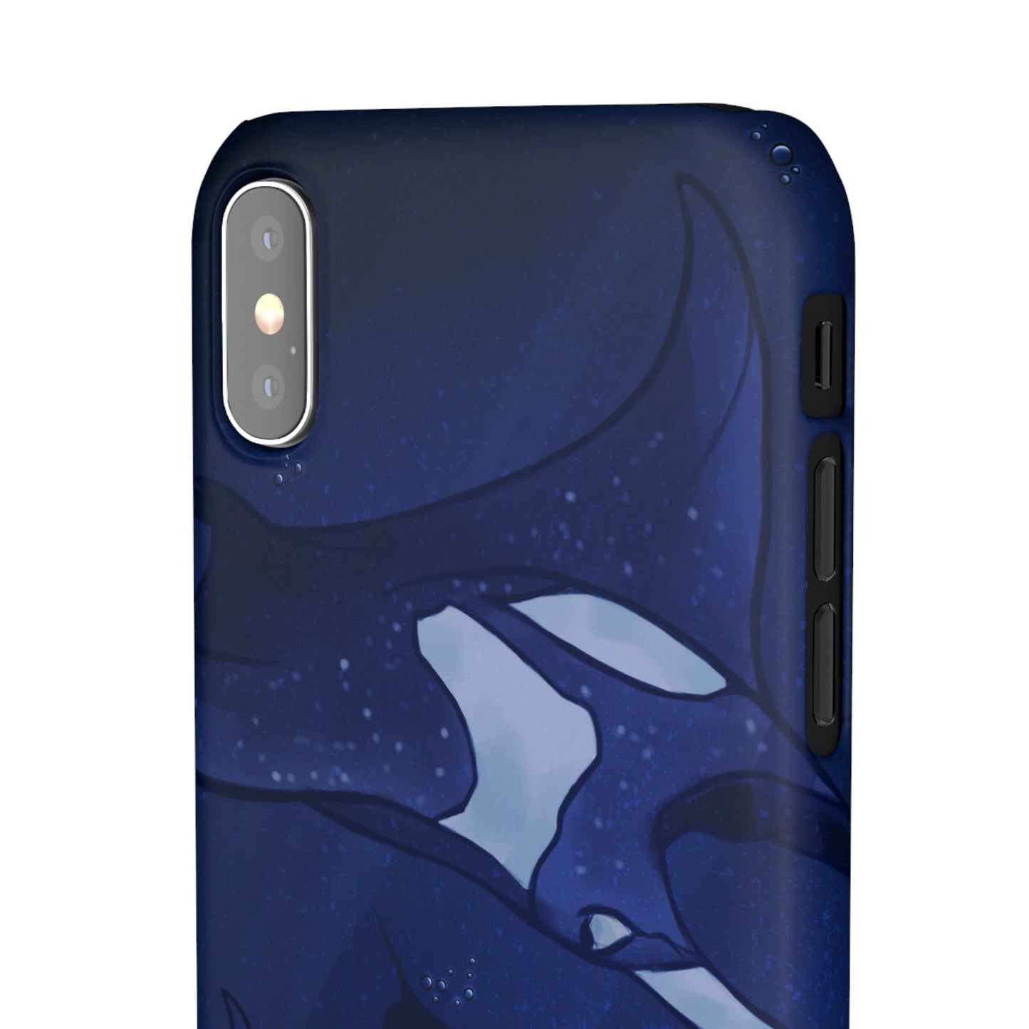 Ocean-Inspired Snap Case | Vibrant Manta Ray design