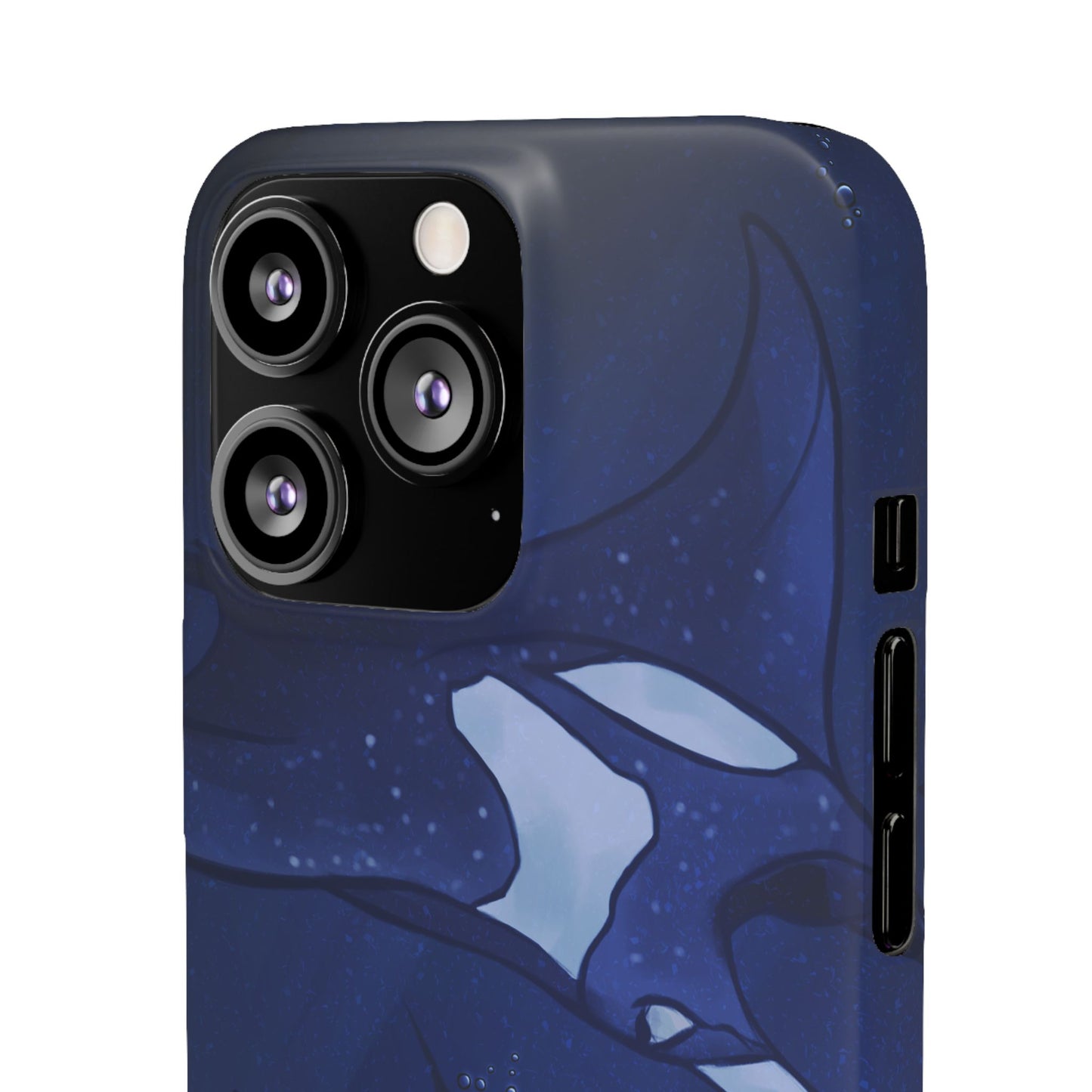 Ocean-Inspired Snap Case | Vibrant Manta Ray design