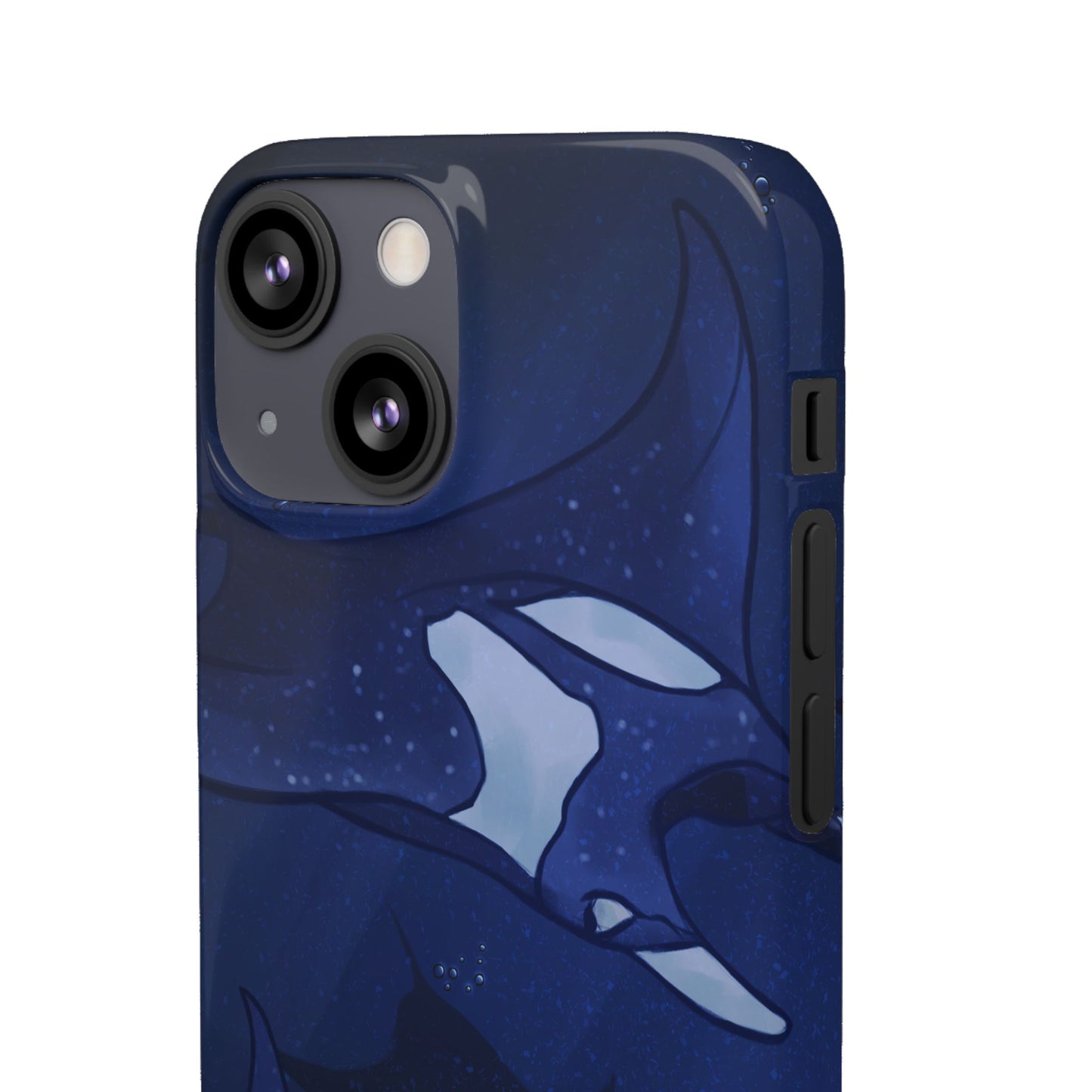 Ocean-Inspired Snap Case | Vibrant Manta Ray design