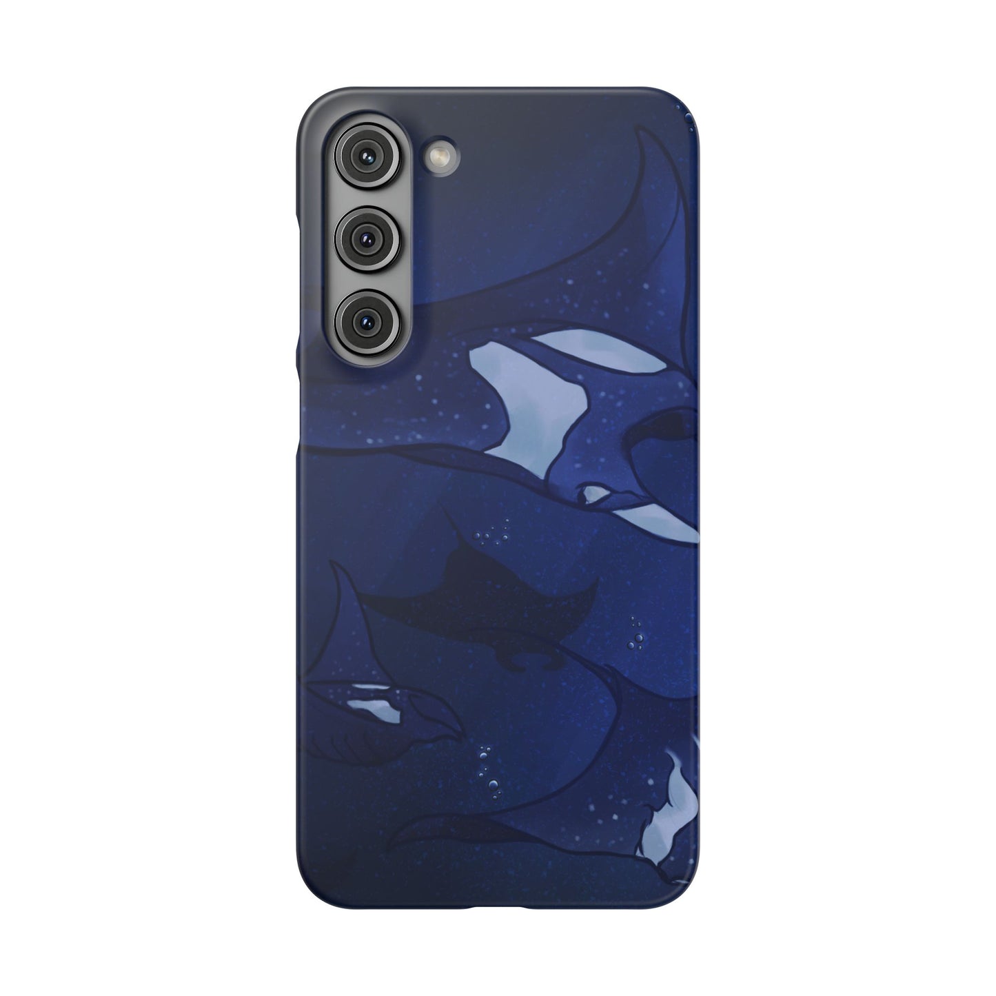Ocean-Inspired Snap Case | Vibrant Manta Ray design