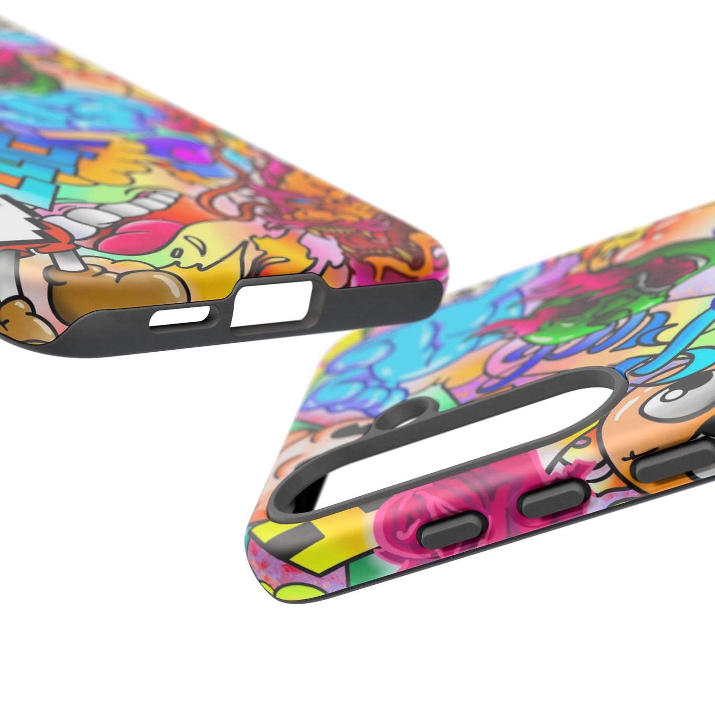 Vibrant Tough Phone Case - Funky Art Design for Gamers & Art Lovers