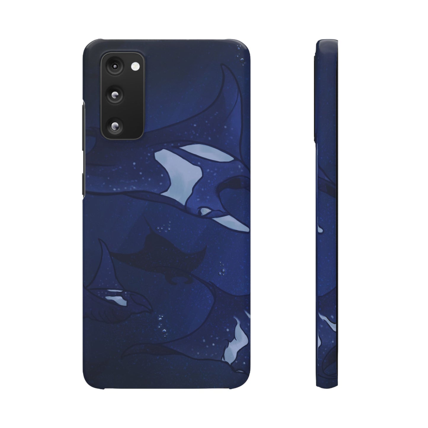 Ocean-Inspired Snap Case | Vibrant Manta Ray design