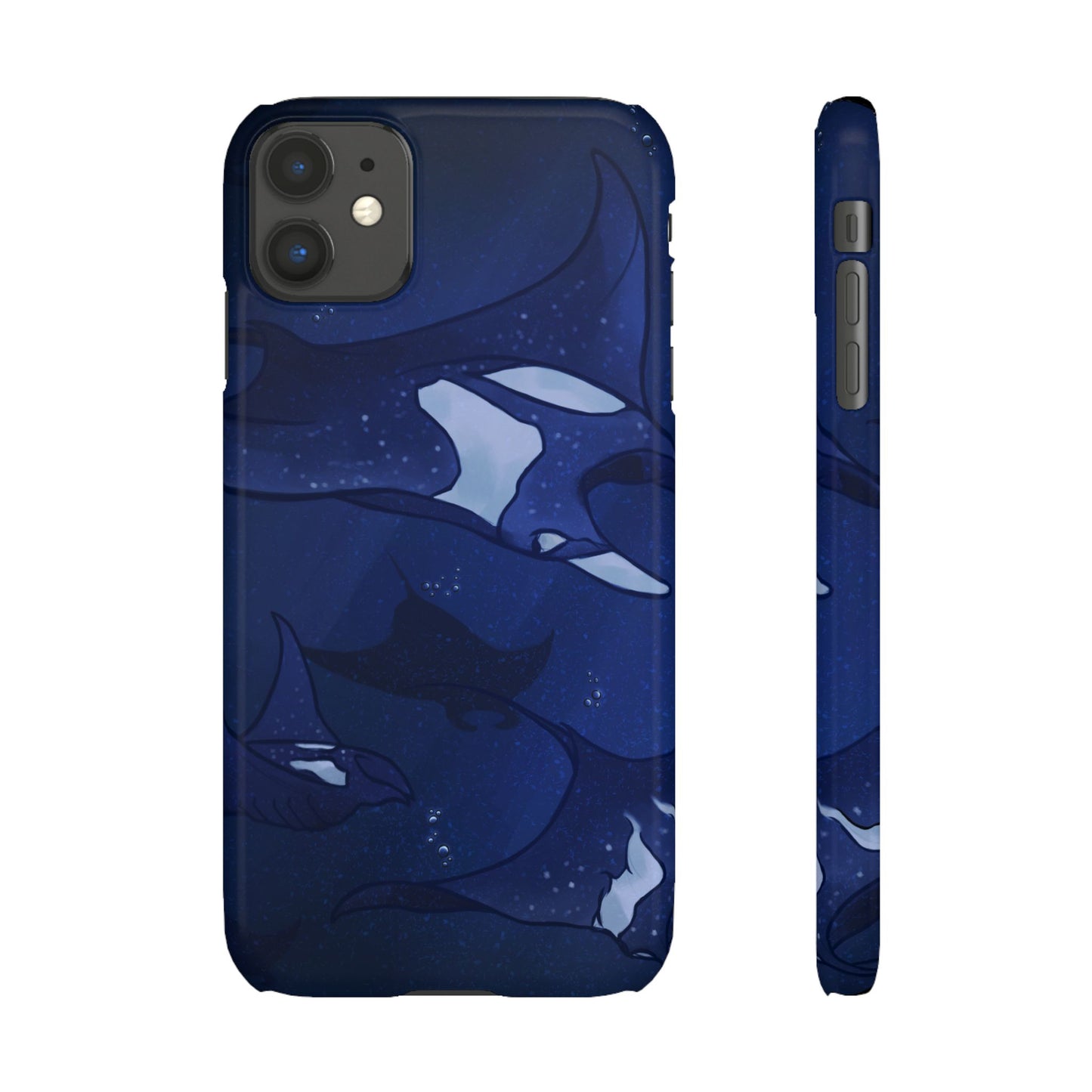 Ocean-Inspired Snap Case | Vibrant Manta Ray design