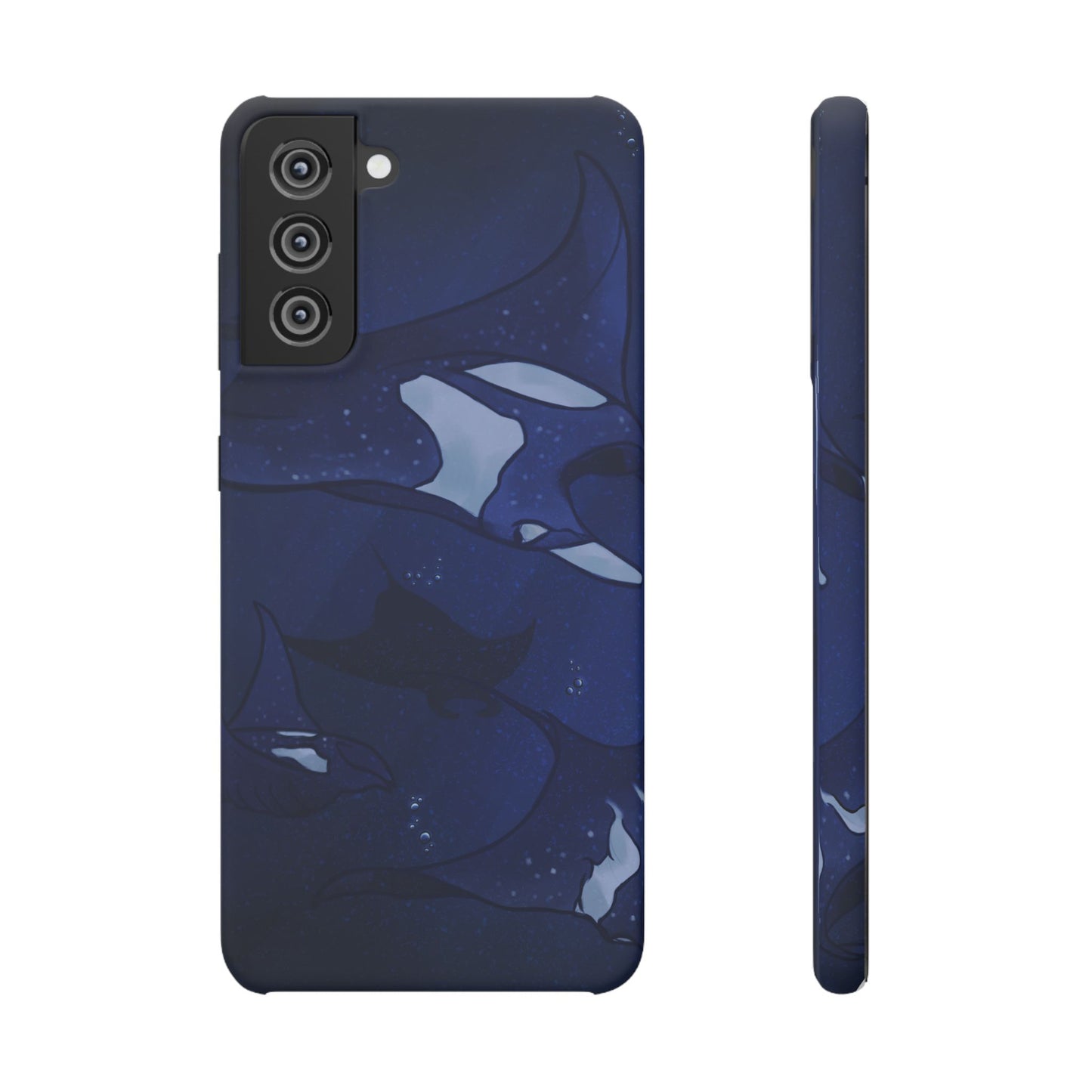 Ocean-Inspired Snap Case | Vibrant Manta Ray design