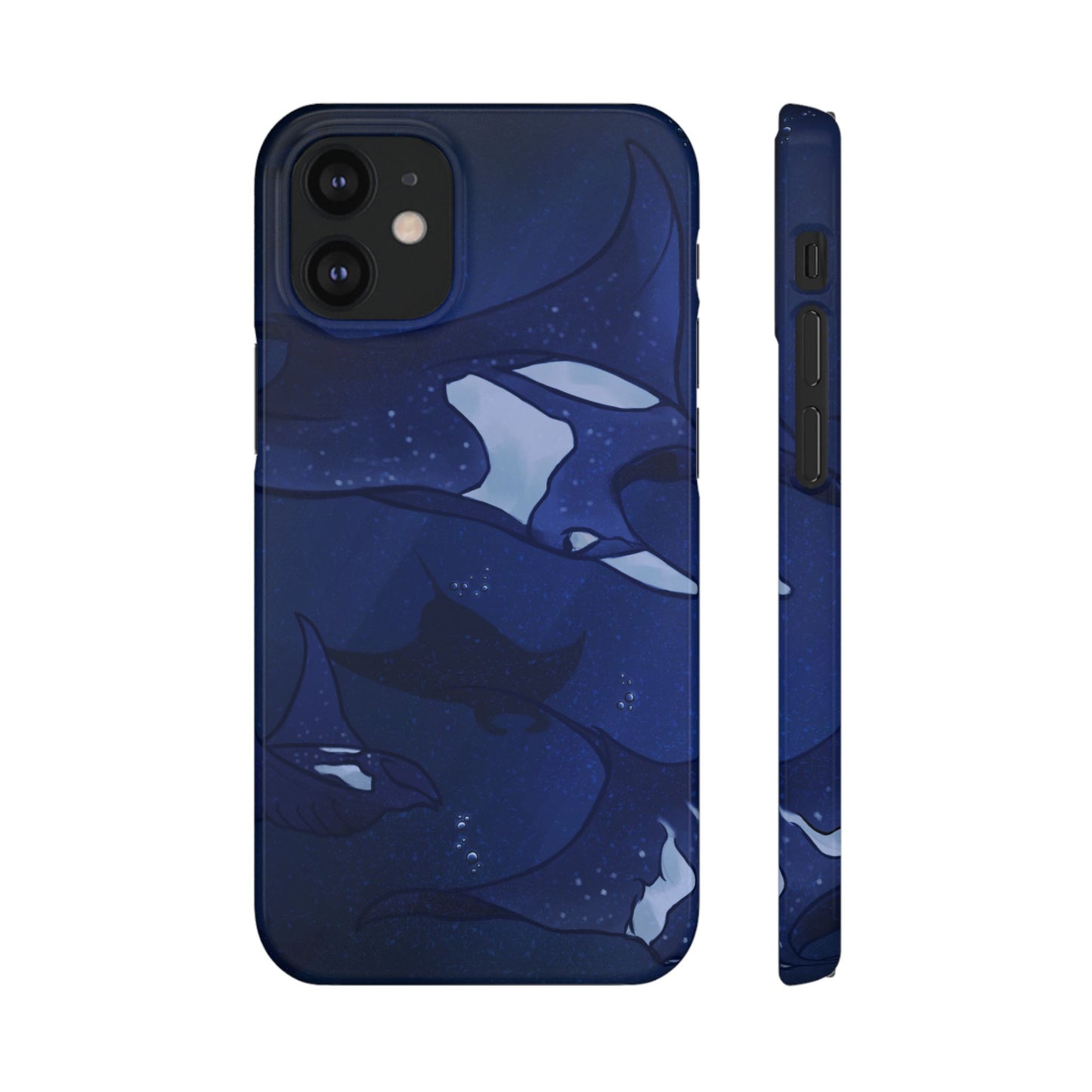 Ocean-Inspired Snap Case | Vibrant Manta Ray design
