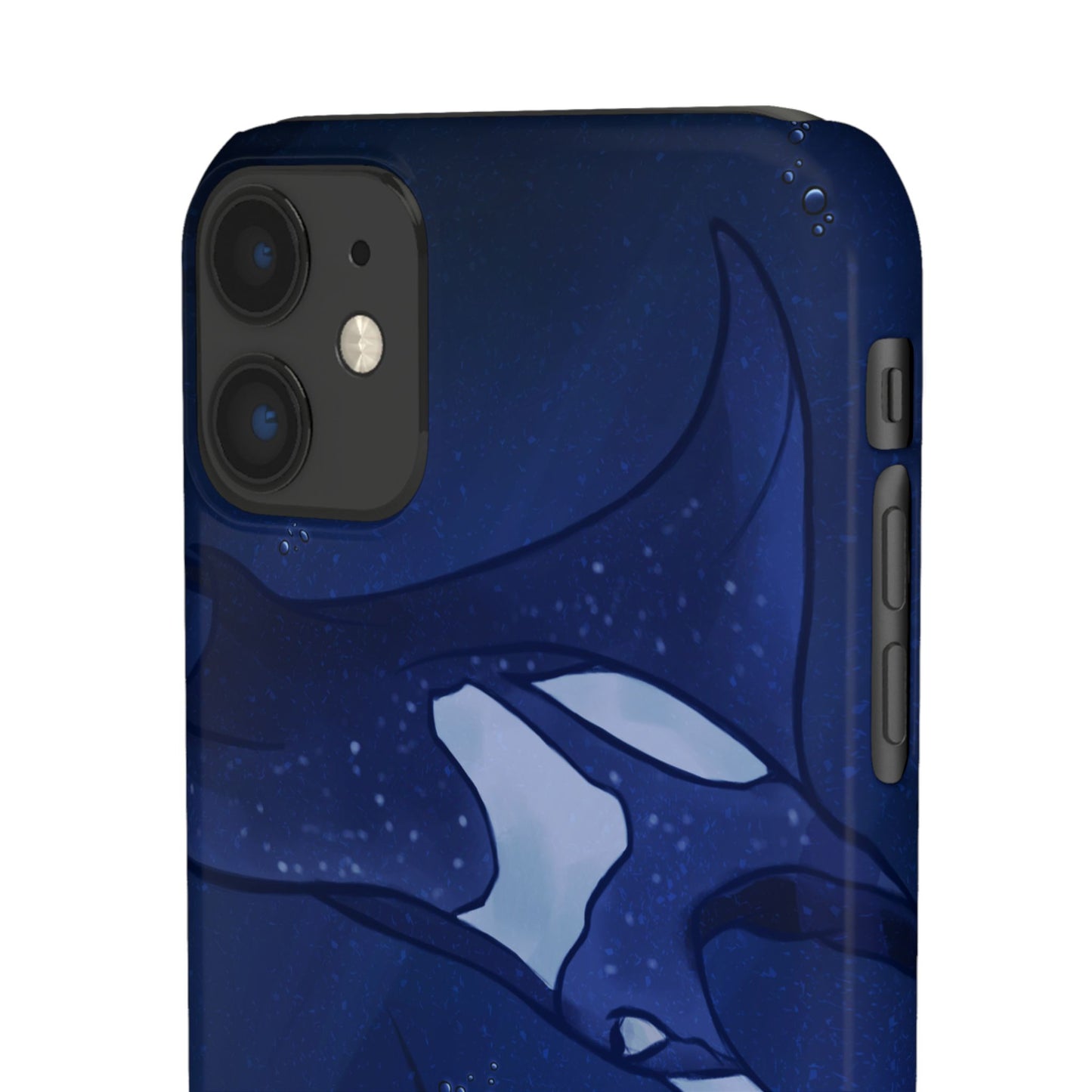 Ocean-Inspired Snap Case | Vibrant Manta Ray design