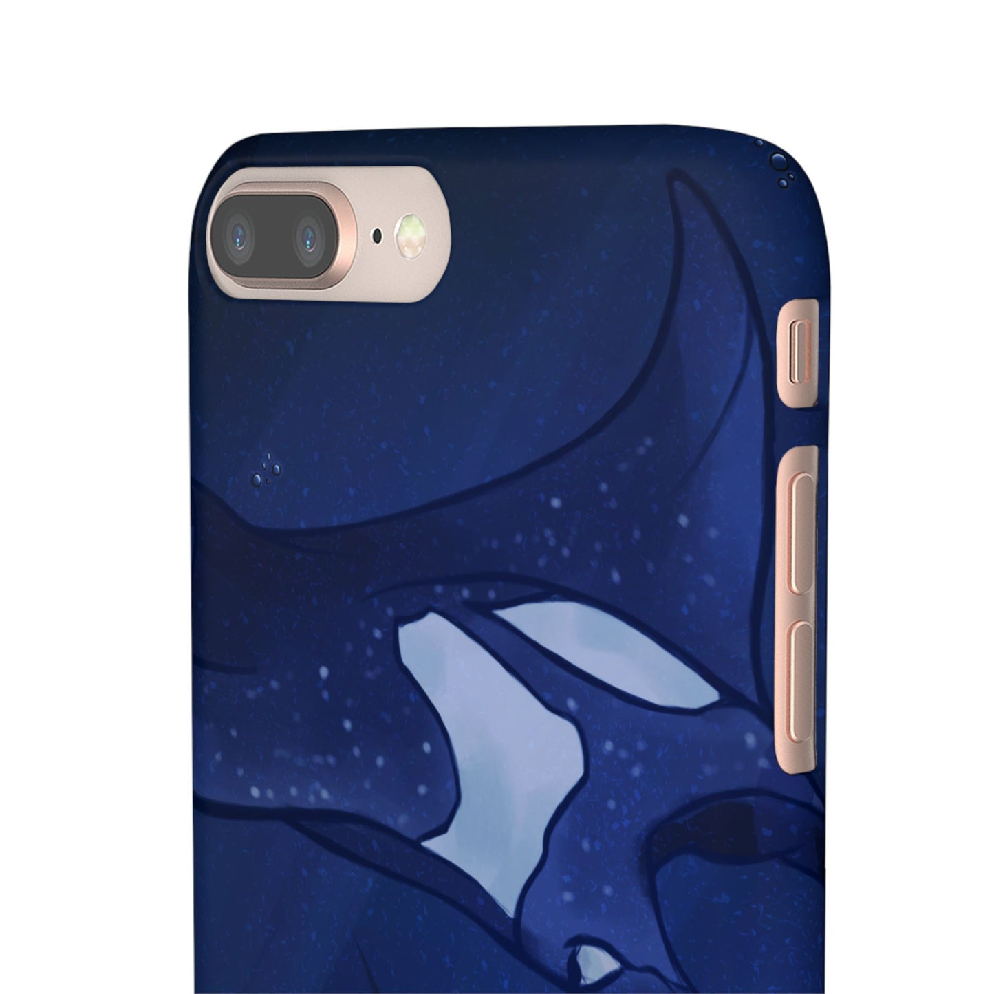 Ocean-Inspired Snap Case | Vibrant Manta Ray design