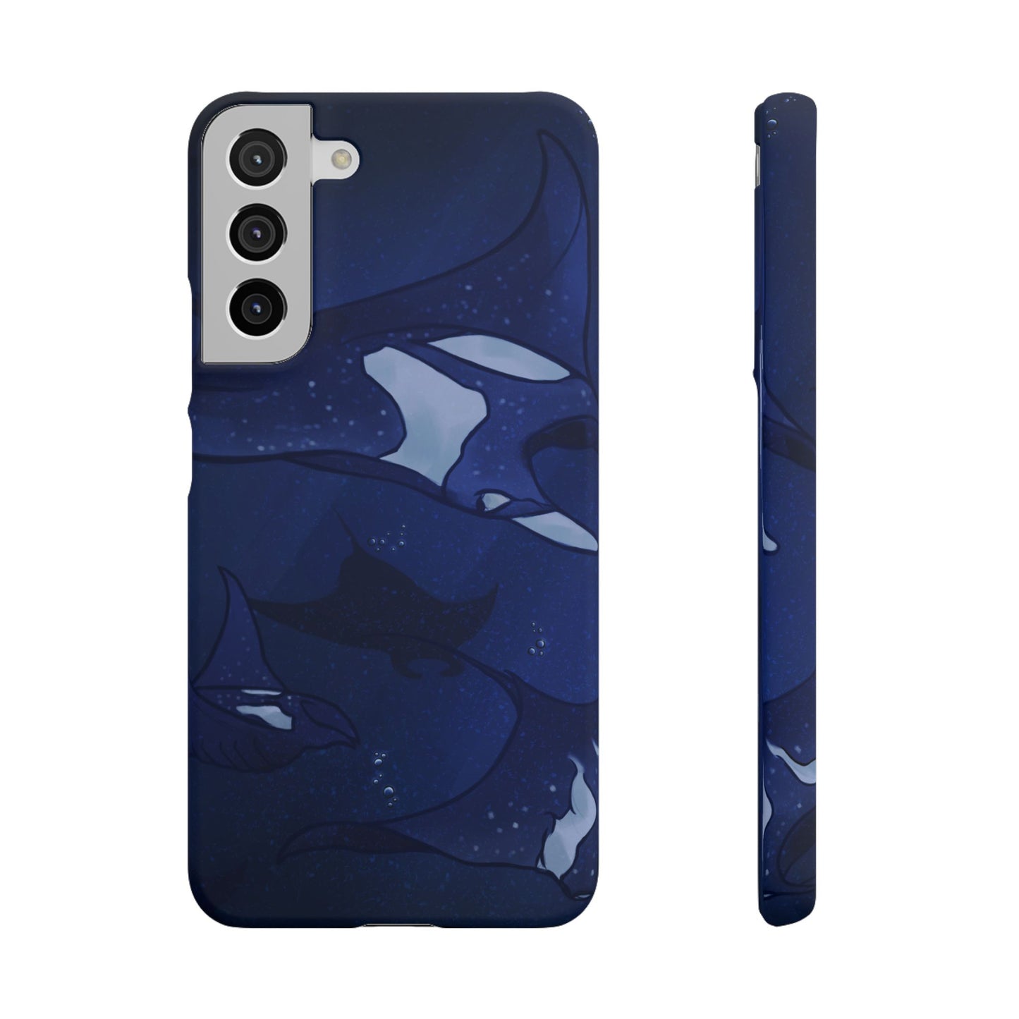 Ocean-Inspired Snap Case | Vibrant Manta Ray design