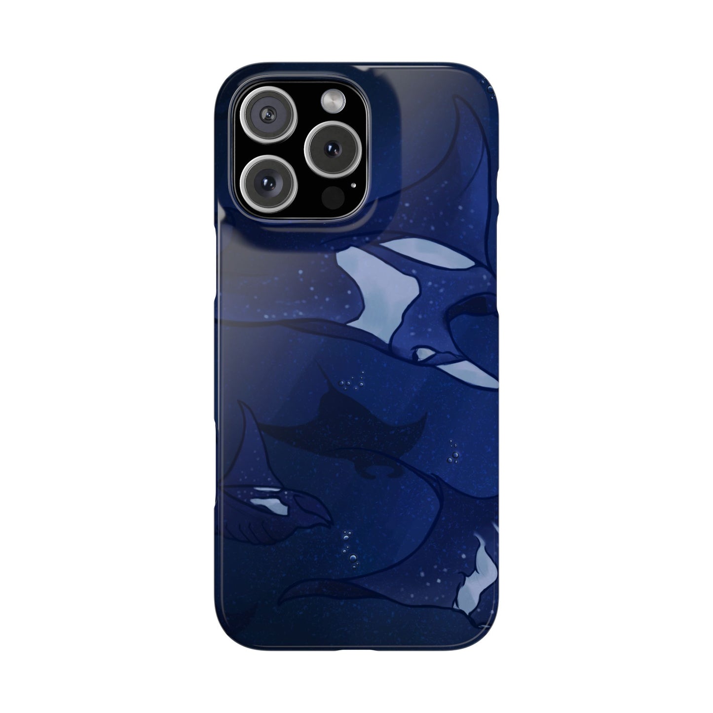 Ocean-Inspired Snap Case | Vibrant Manta Ray design