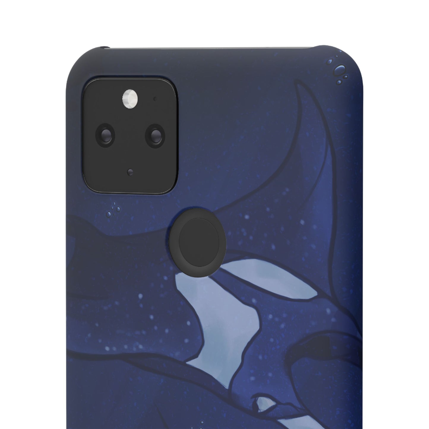 Ocean-Inspired Snap Case | Vibrant Manta Ray design