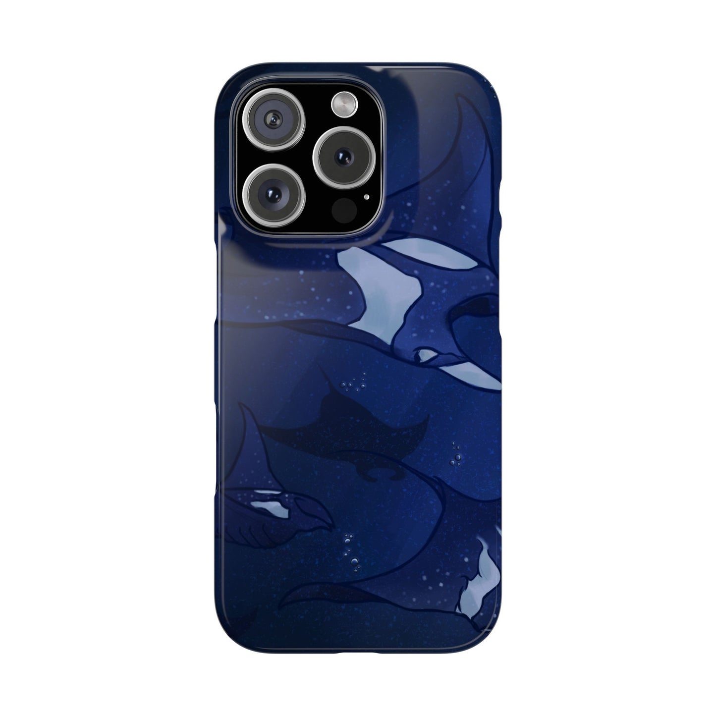 Ocean-Inspired Snap Case | Vibrant Manta Ray design