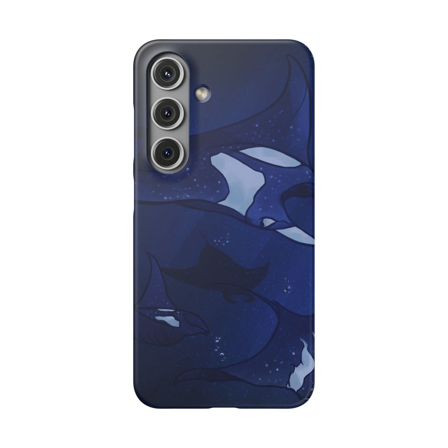 Ocean-Inspired Snap Case | Vibrant Manta Ray design