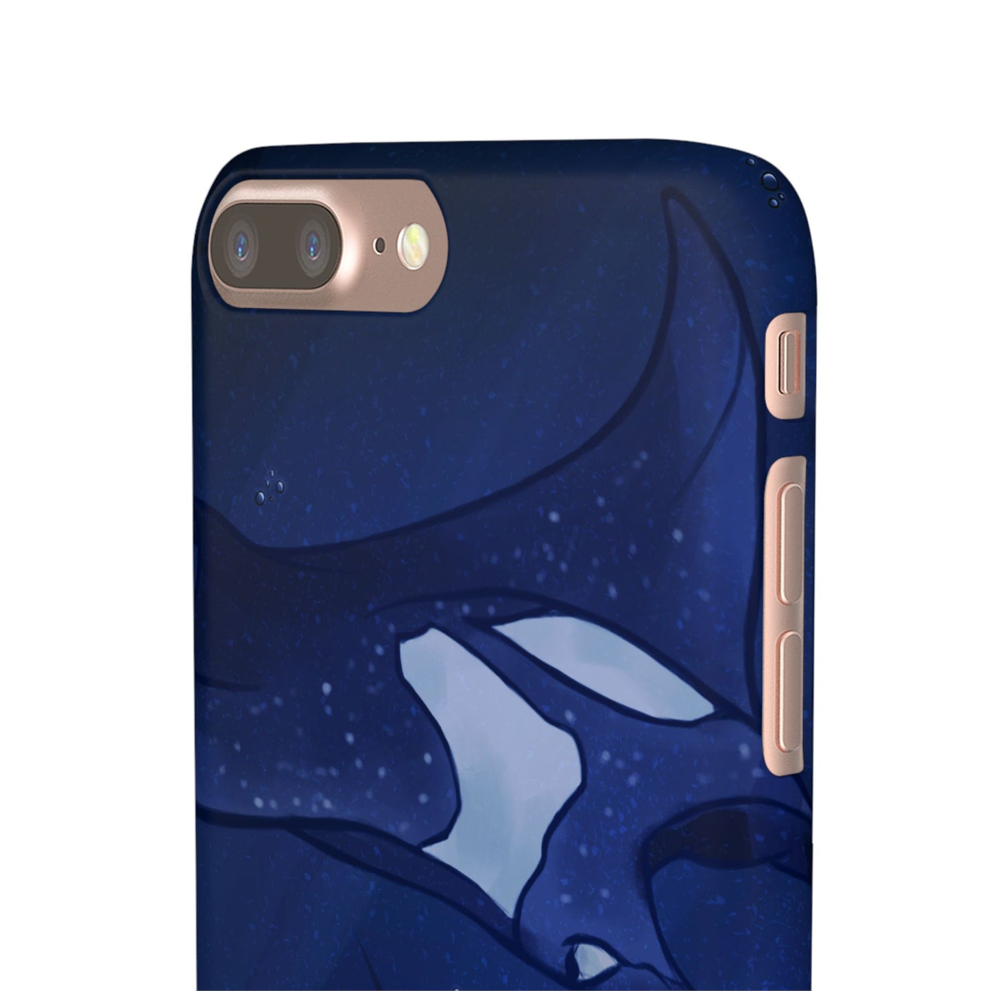 Ocean-Inspired Snap Case | Vibrant Manta Ray design