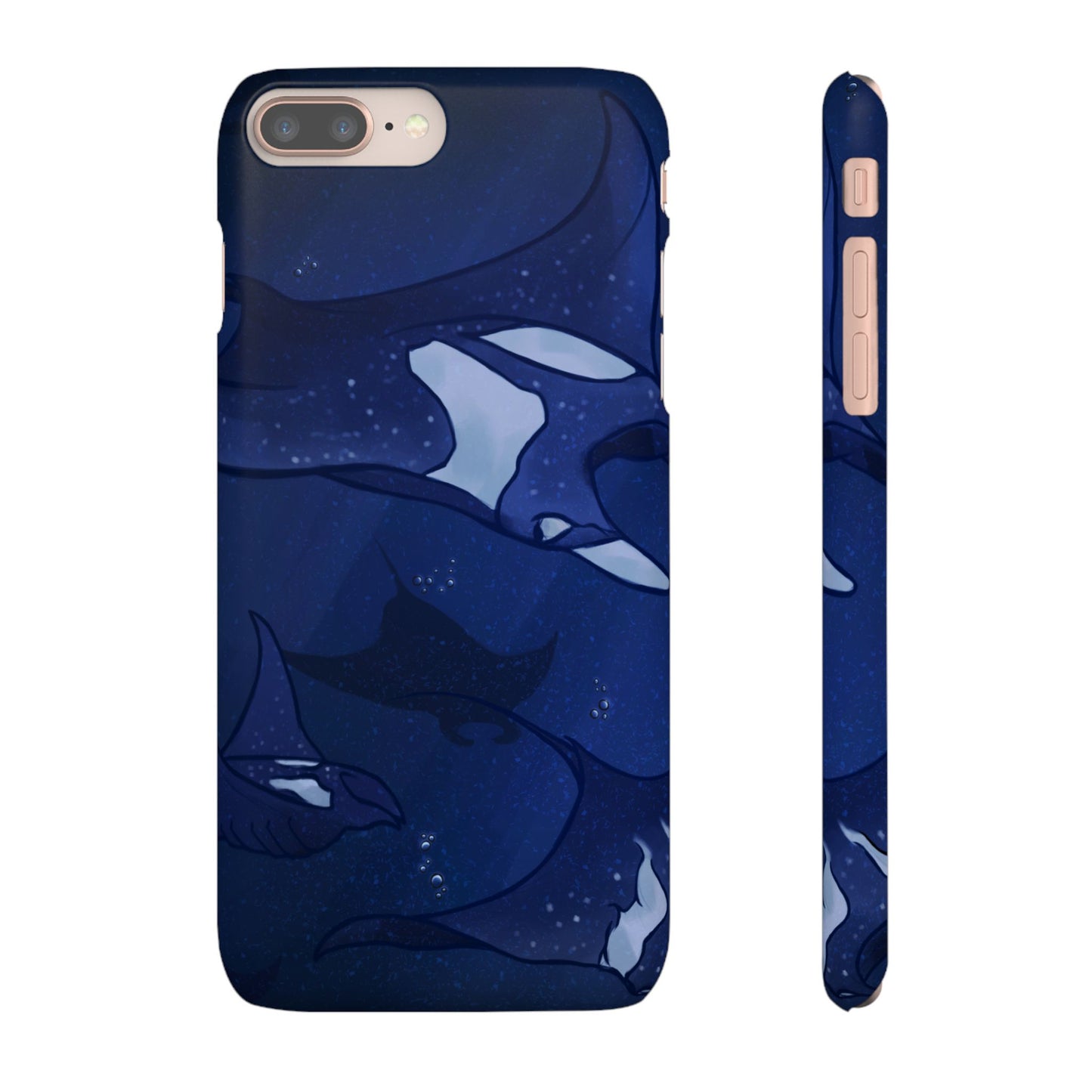 Ocean-Inspired Snap Case | Vibrant Manta Ray design