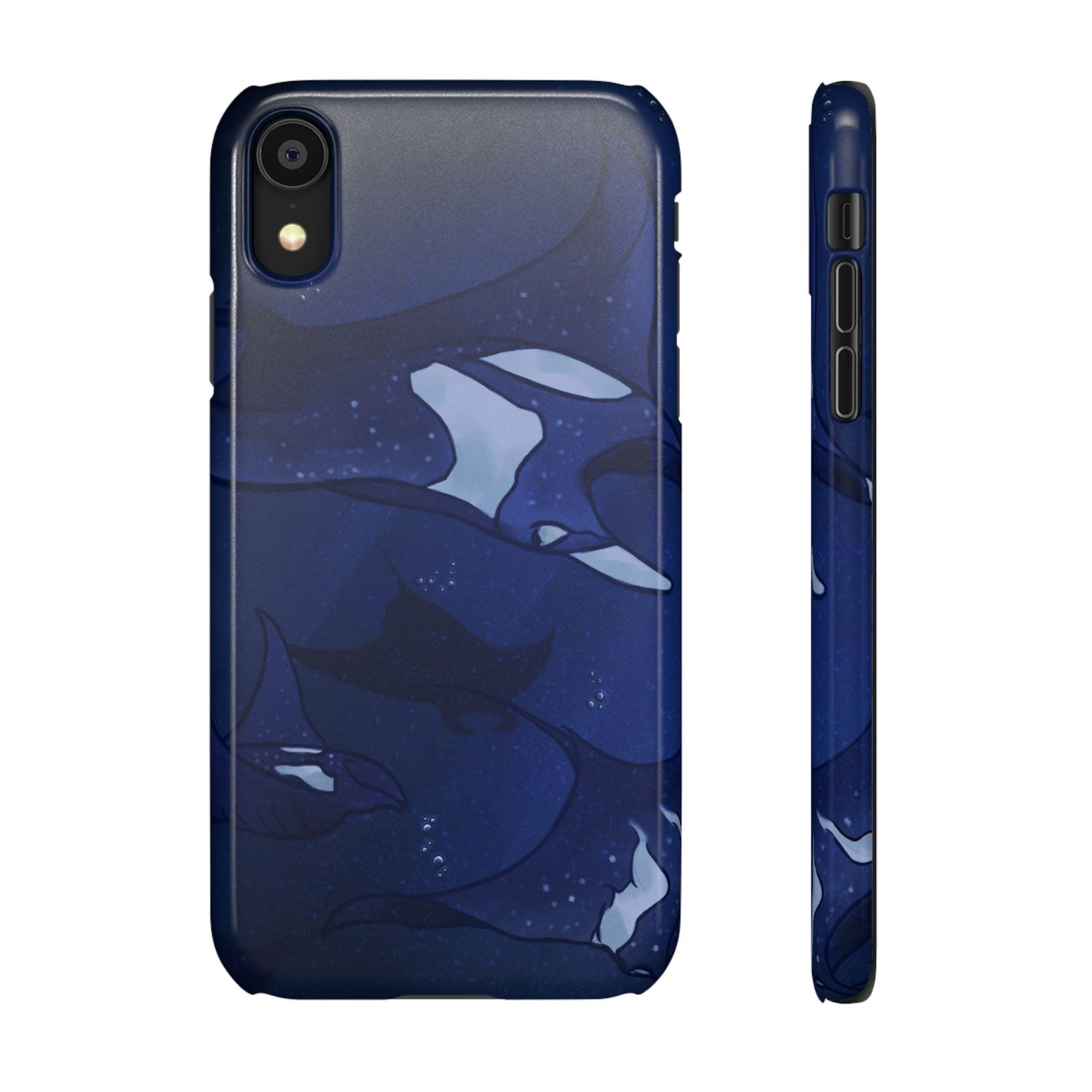 Ocean-Inspired Snap Case | Vibrant Manta Ray design