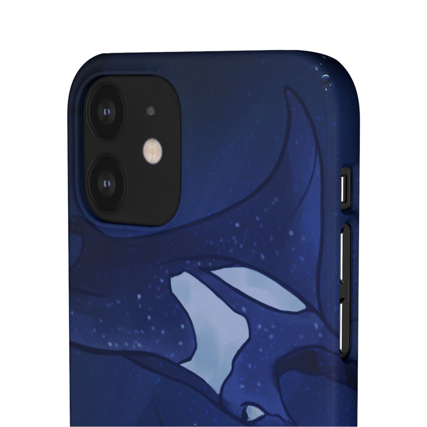 Ocean-Inspired Snap Case | Vibrant Manta Ray design
