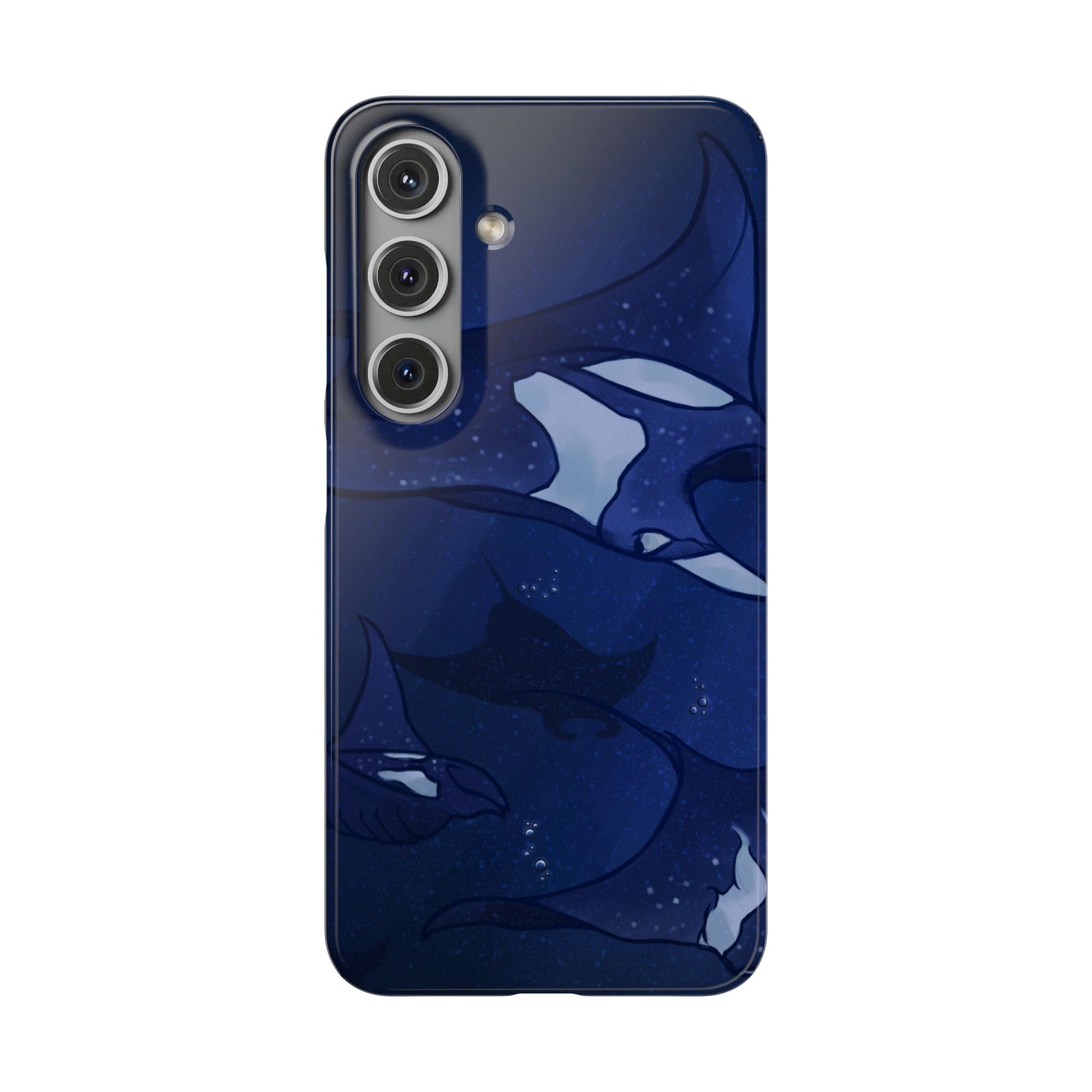 Ocean-Inspired Snap Case | Vibrant Manta Ray design