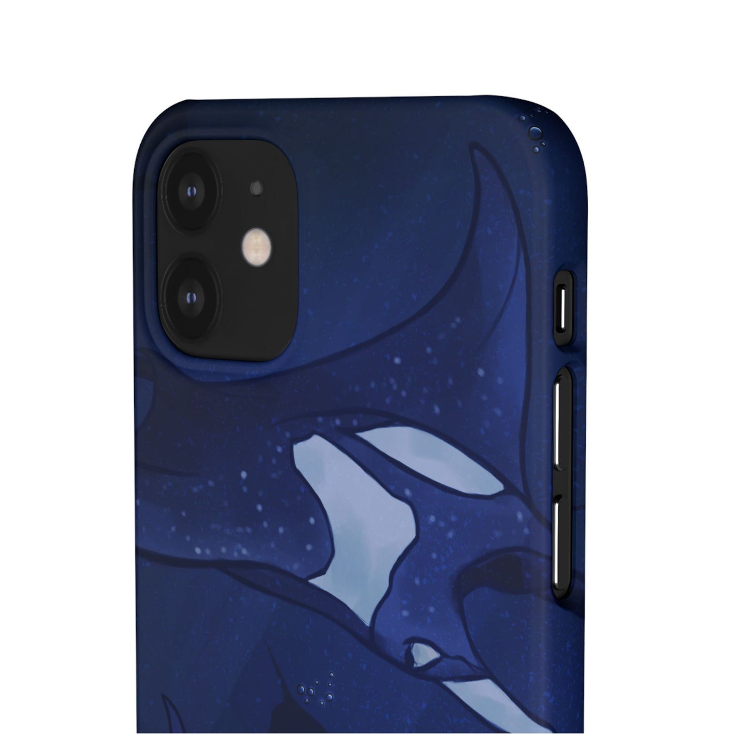 Ocean-Inspired Snap Case | Vibrant Manta Ray design