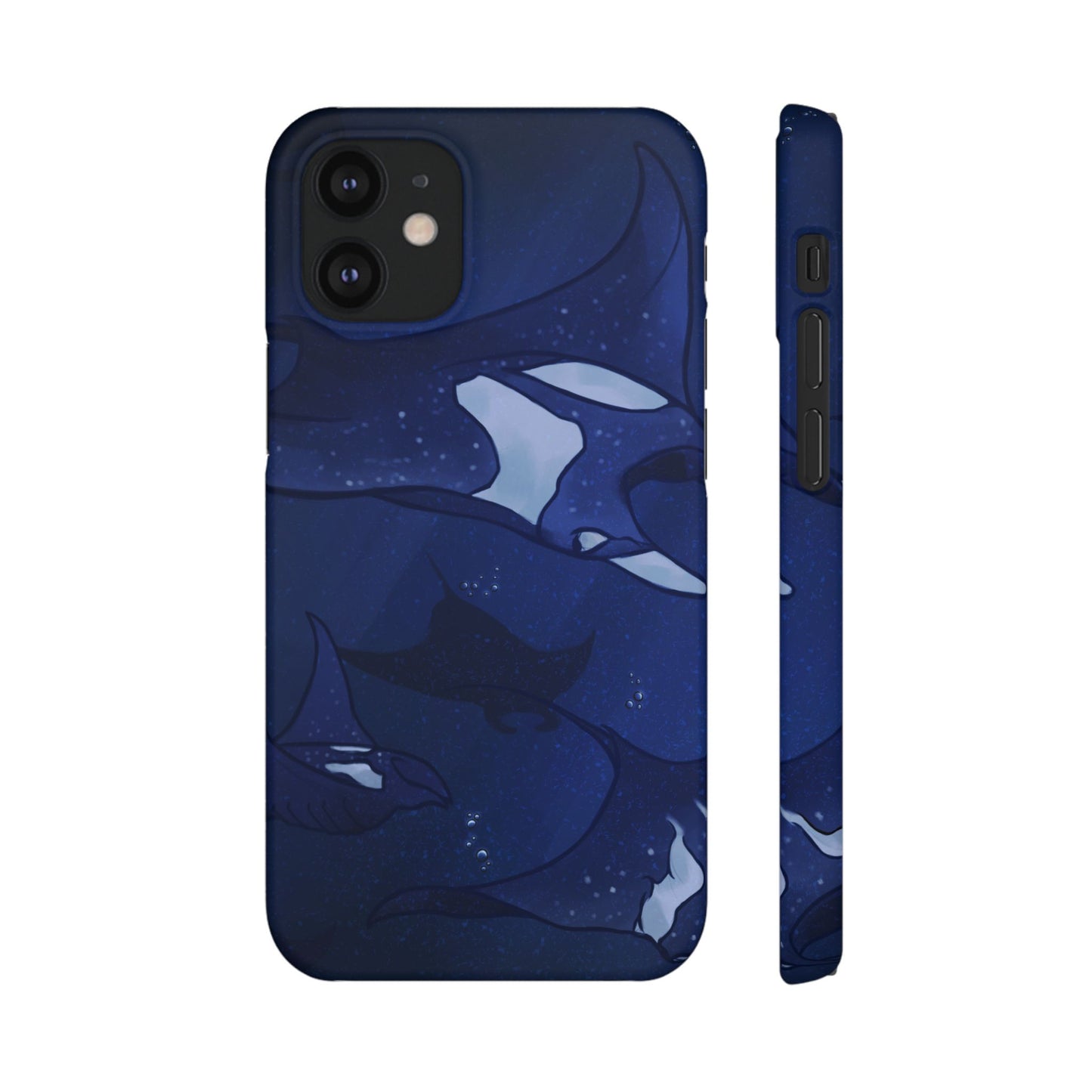 Ocean-Inspired Snap Case | Vibrant Manta Ray design