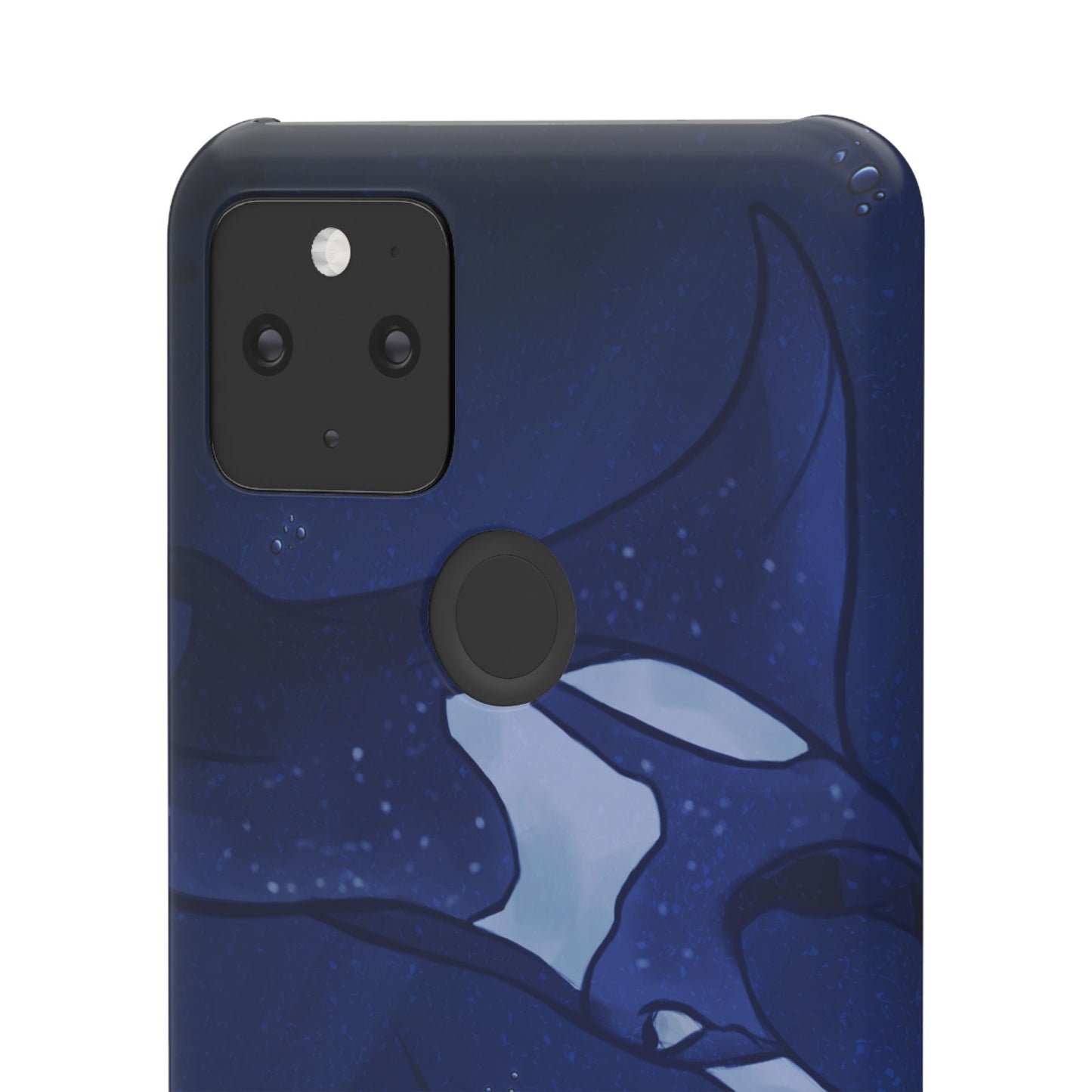 Ocean-Inspired Snap Case | Vibrant Manta Ray design