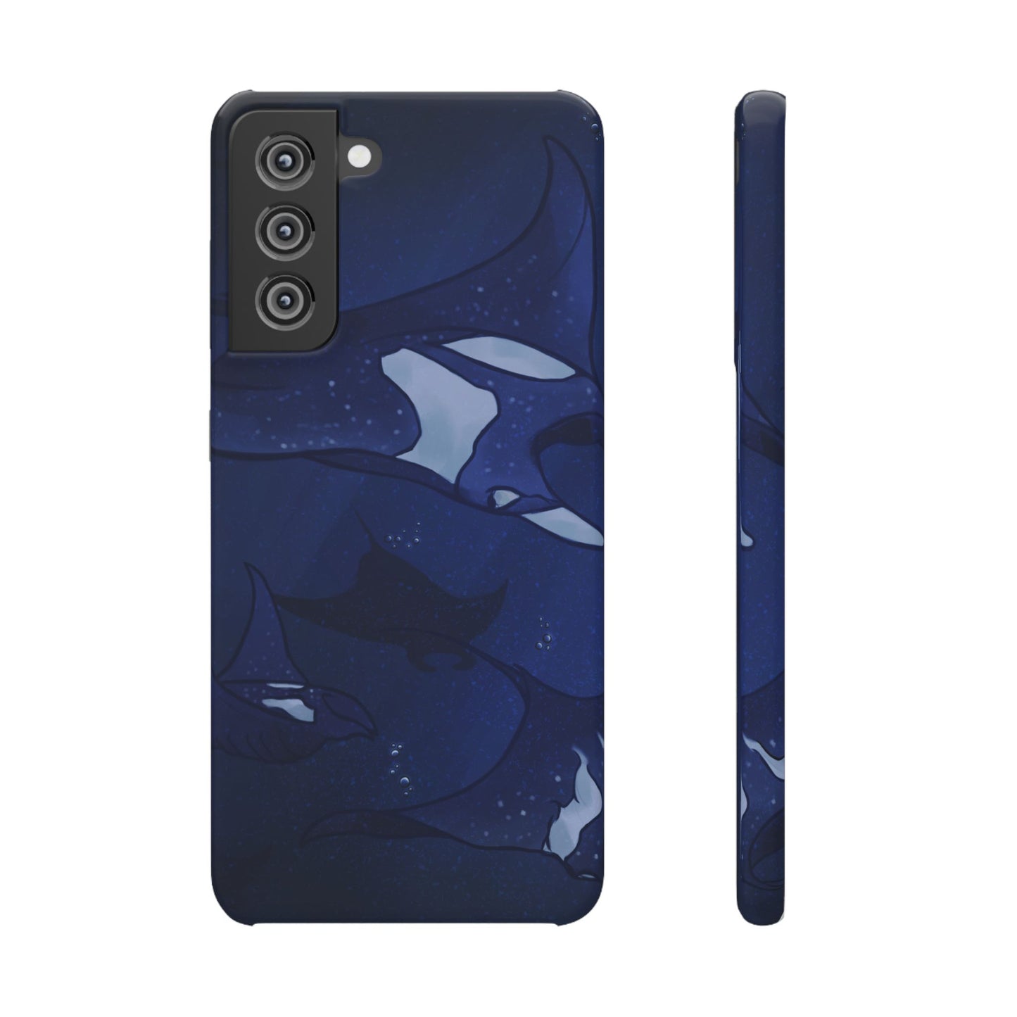 Ocean-Inspired Snap Case | Vibrant Manta Ray design