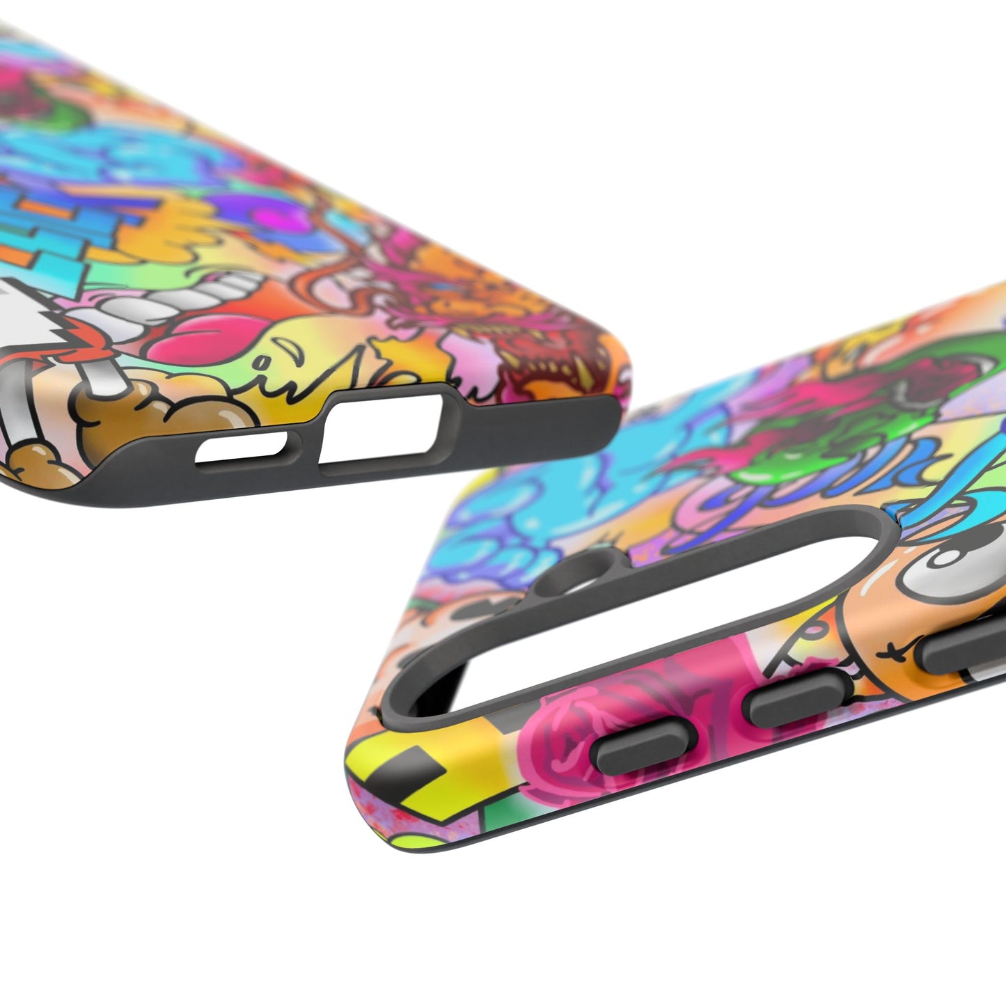 Vibrant Tough Phone Case - Funky Art Design for Gamers & Art Lovers