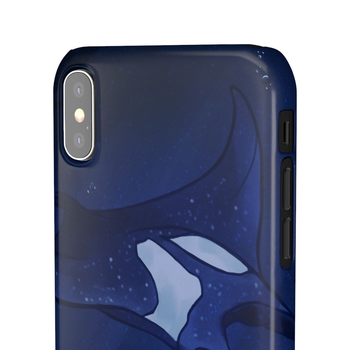 Ocean-Inspired Snap Case | Vibrant Manta Ray design