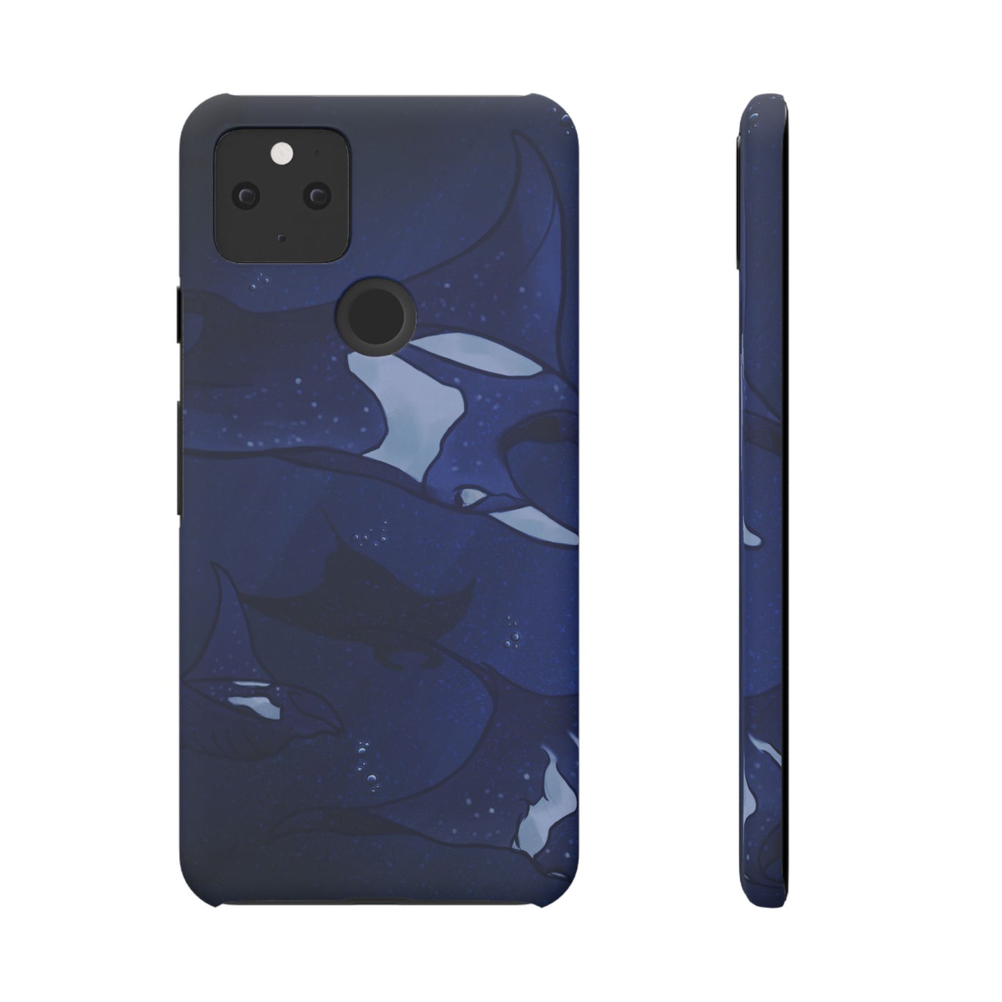 Ocean-Inspired Snap Case | Vibrant Manta Ray design