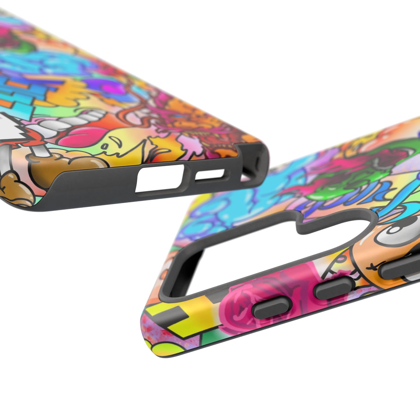 Vibrant Tough Phone Case - Funky Art Design for Gamers & Art Lovers