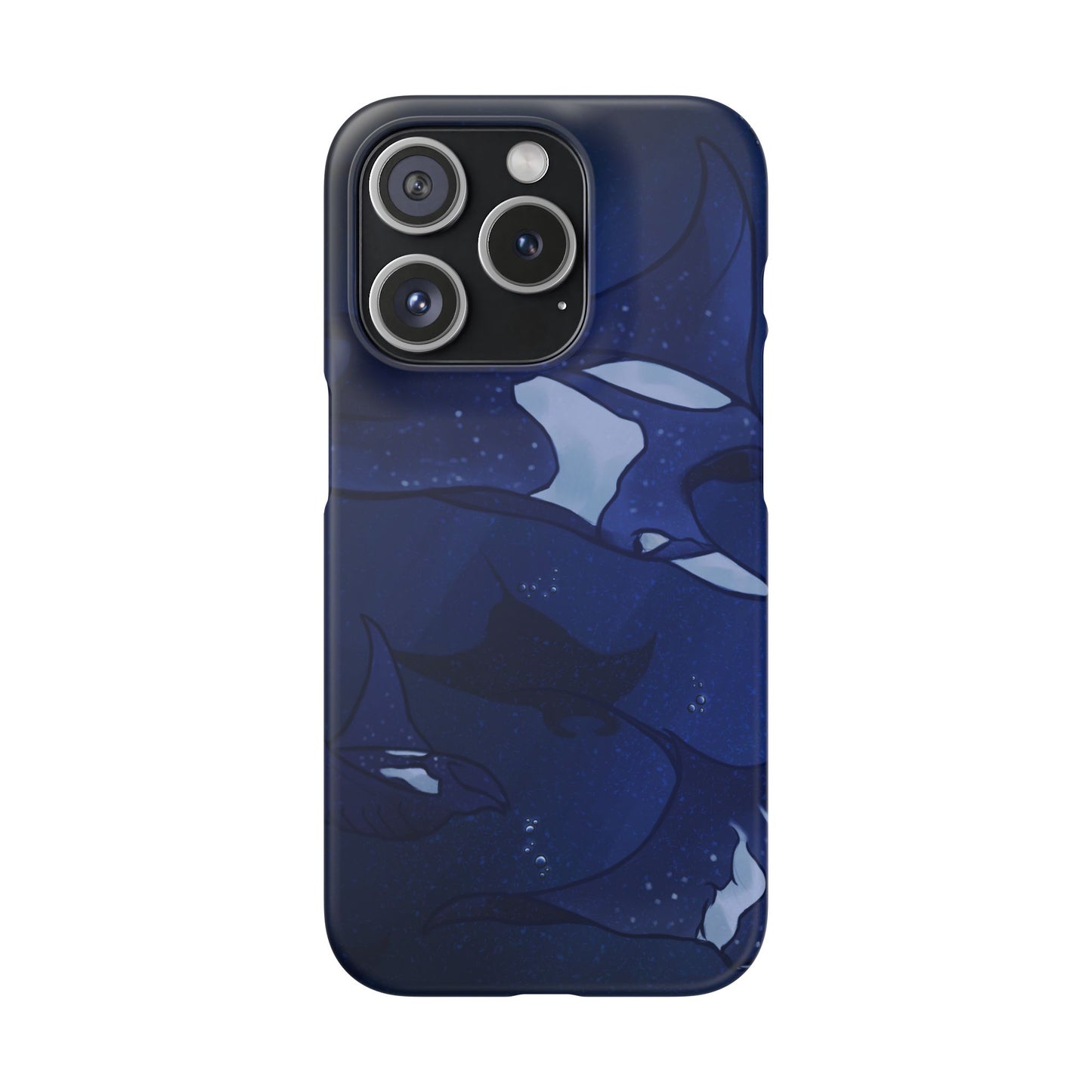 Ocean-Inspired Snap Case | Vibrant Manta Ray design