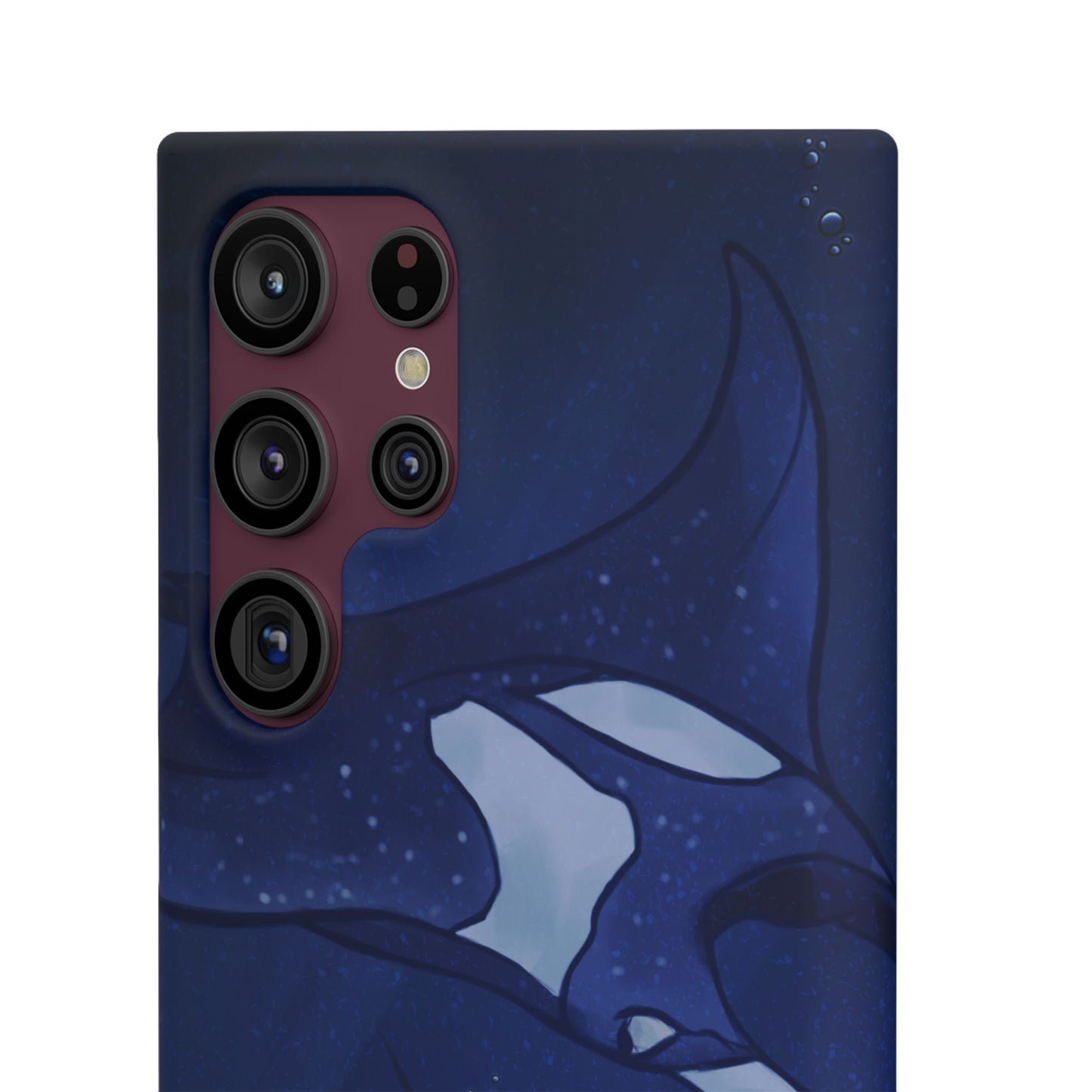 Ocean-Inspired Snap Case | Vibrant Manta Ray design