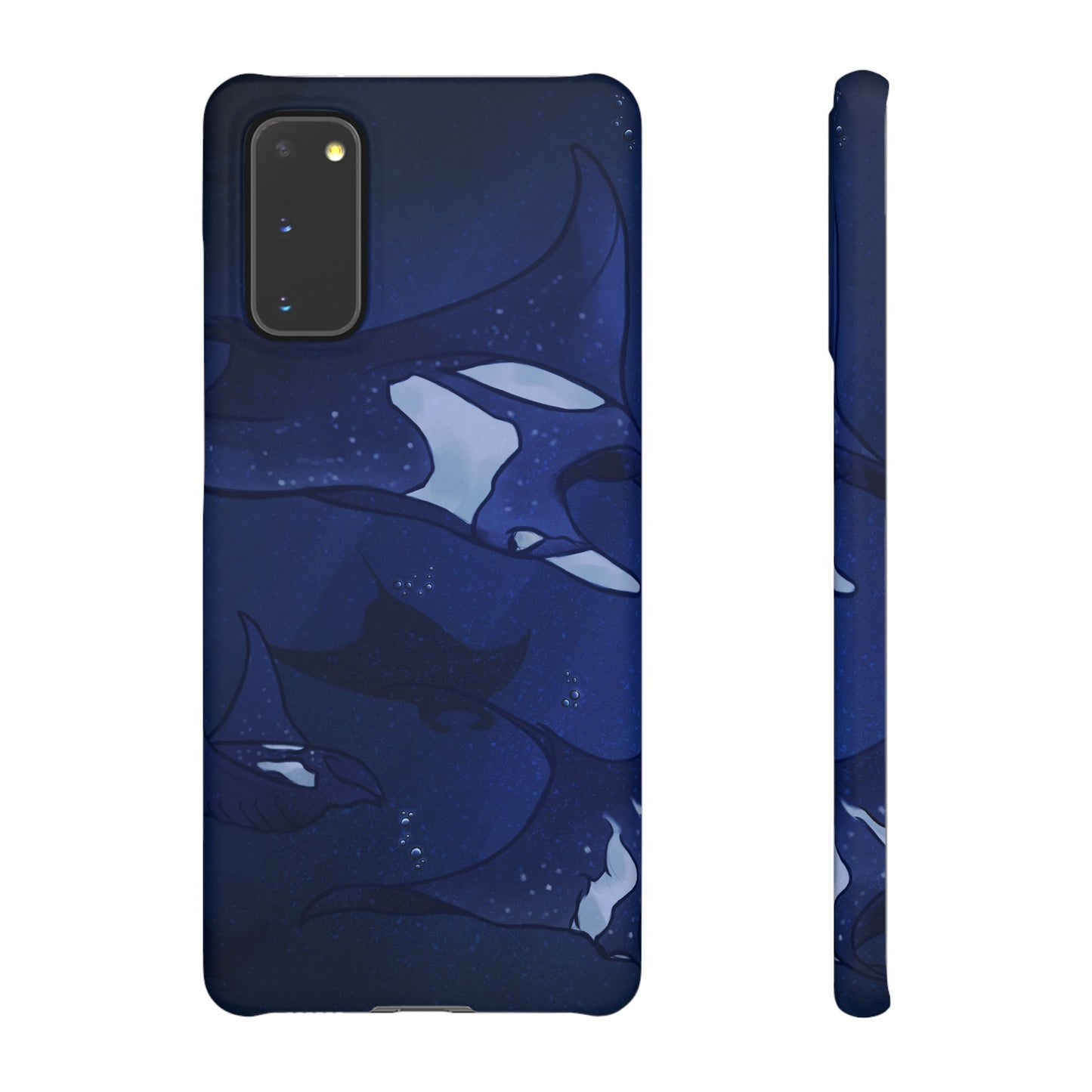 Ocean-Inspired Snap Case | Vibrant Manta Ray design