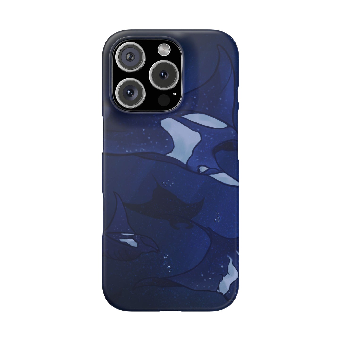 Ocean-Inspired Snap Case | Vibrant Manta Ray design