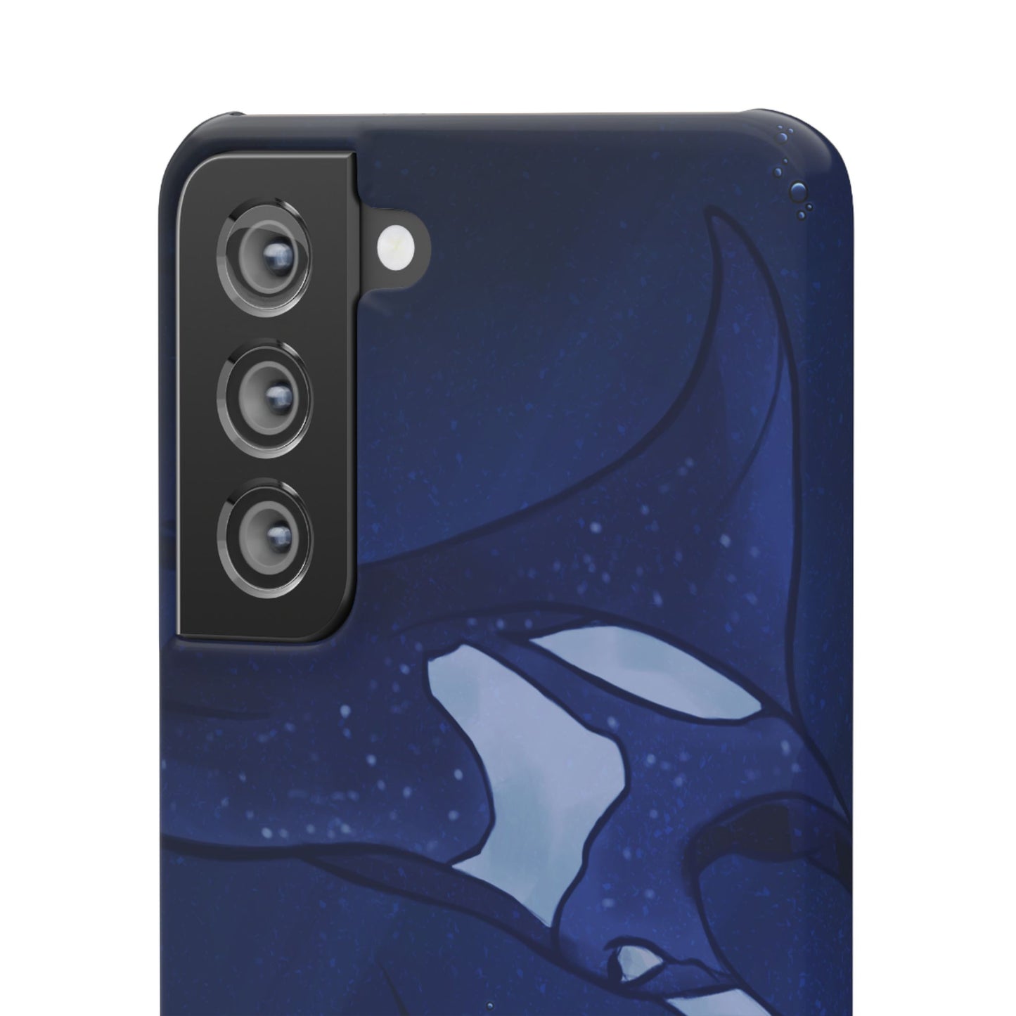 Ocean-Inspired Snap Case | Vibrant Manta Ray design