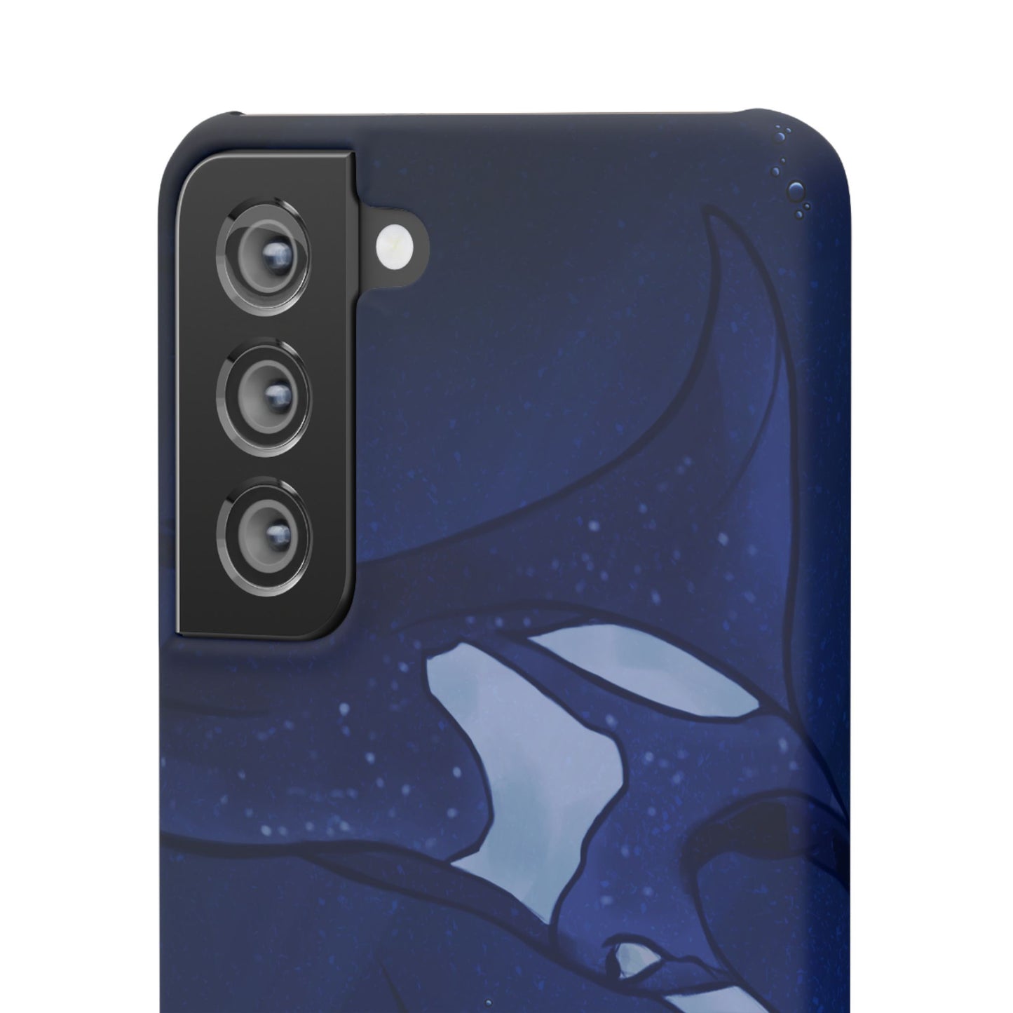 Ocean-Inspired Snap Case | Vibrant Manta Ray design