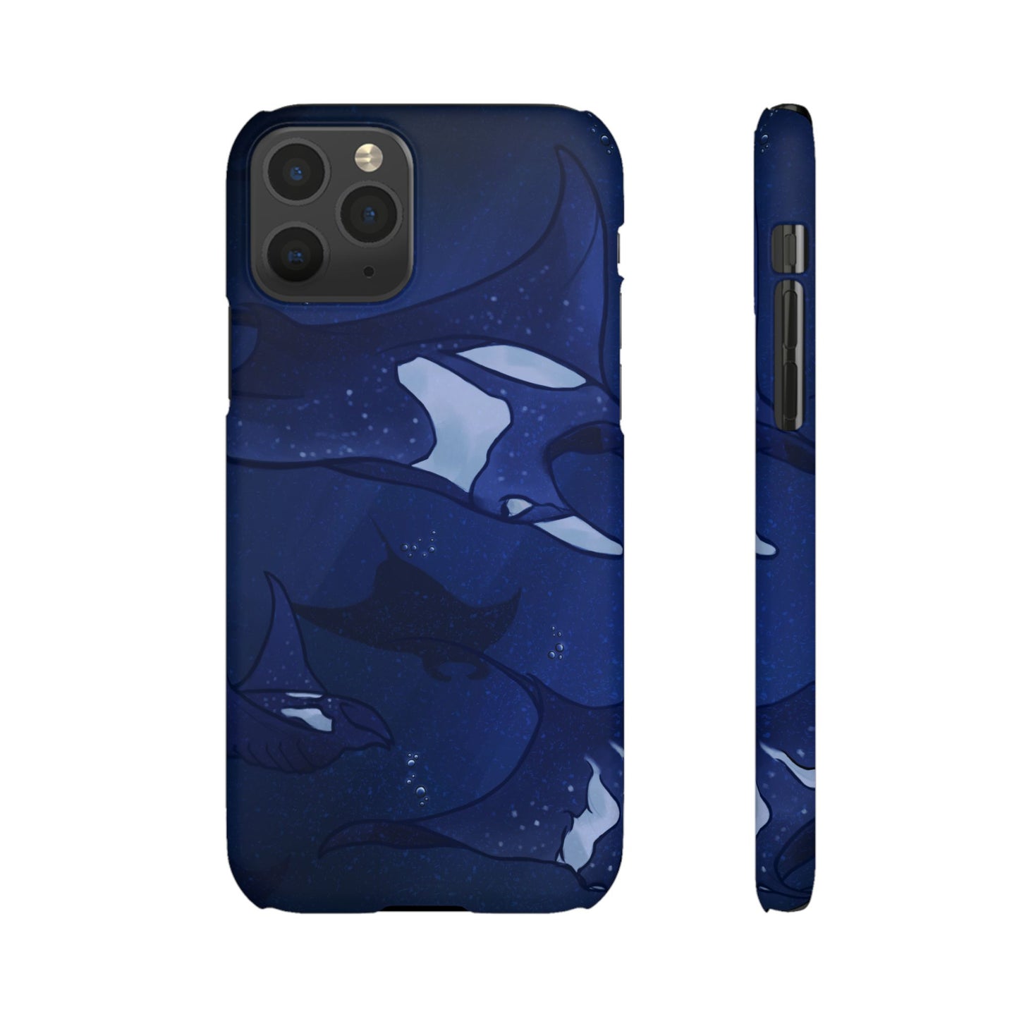 Ocean-Inspired Snap Case | Vibrant Manta Ray design