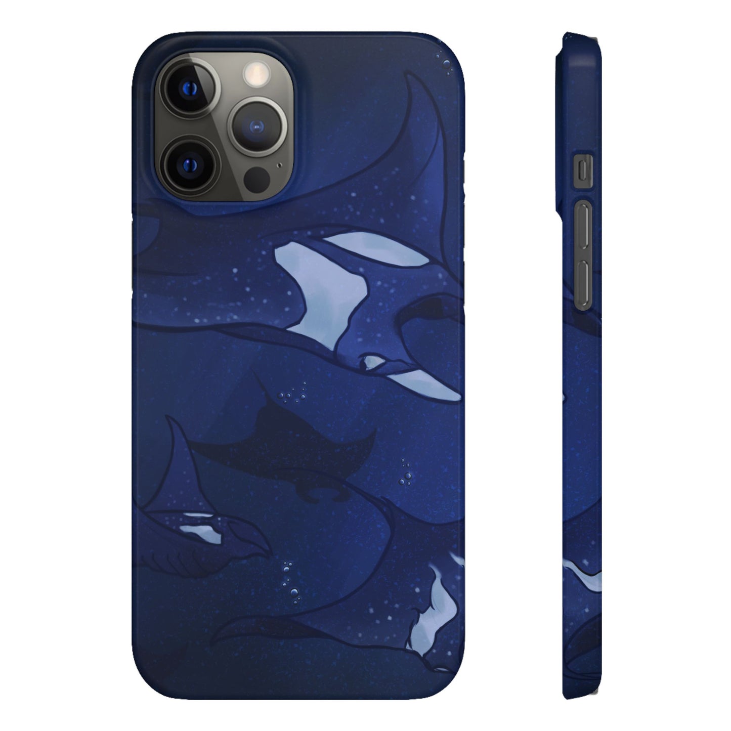 Ocean-Inspired Snap Case | Vibrant Manta Ray design