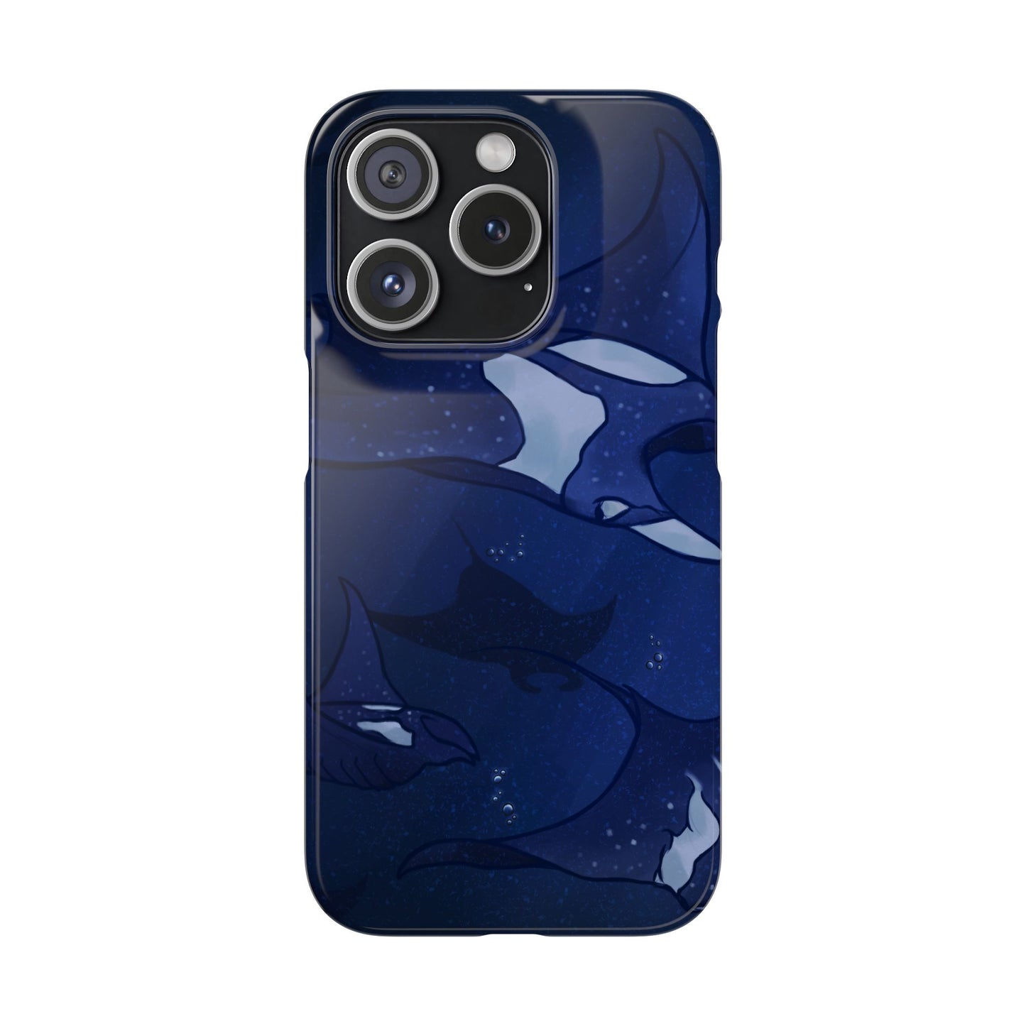 Ocean-Inspired Snap Case | Vibrant Manta Ray design