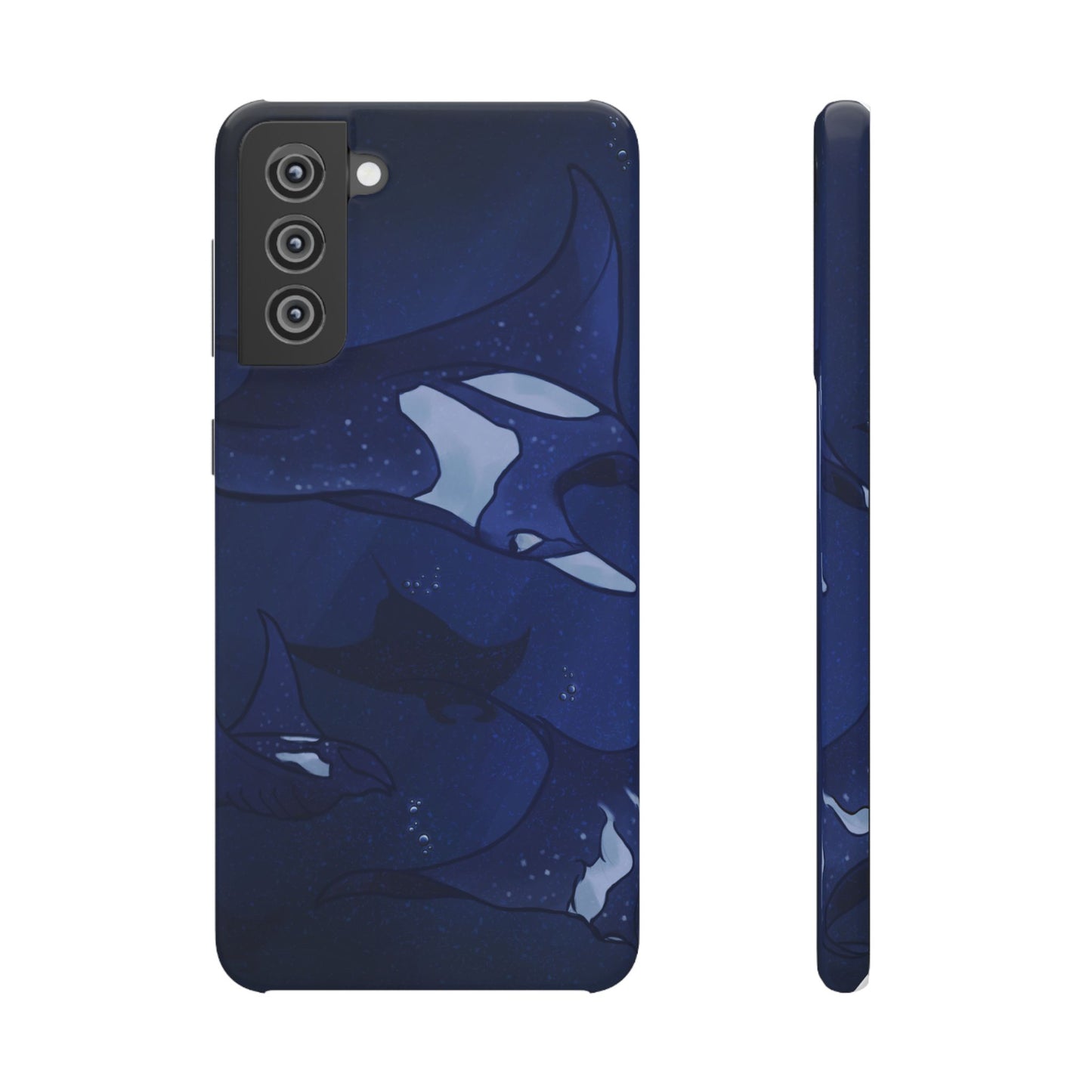 Ocean-Inspired Snap Case | Vibrant Manta Ray design