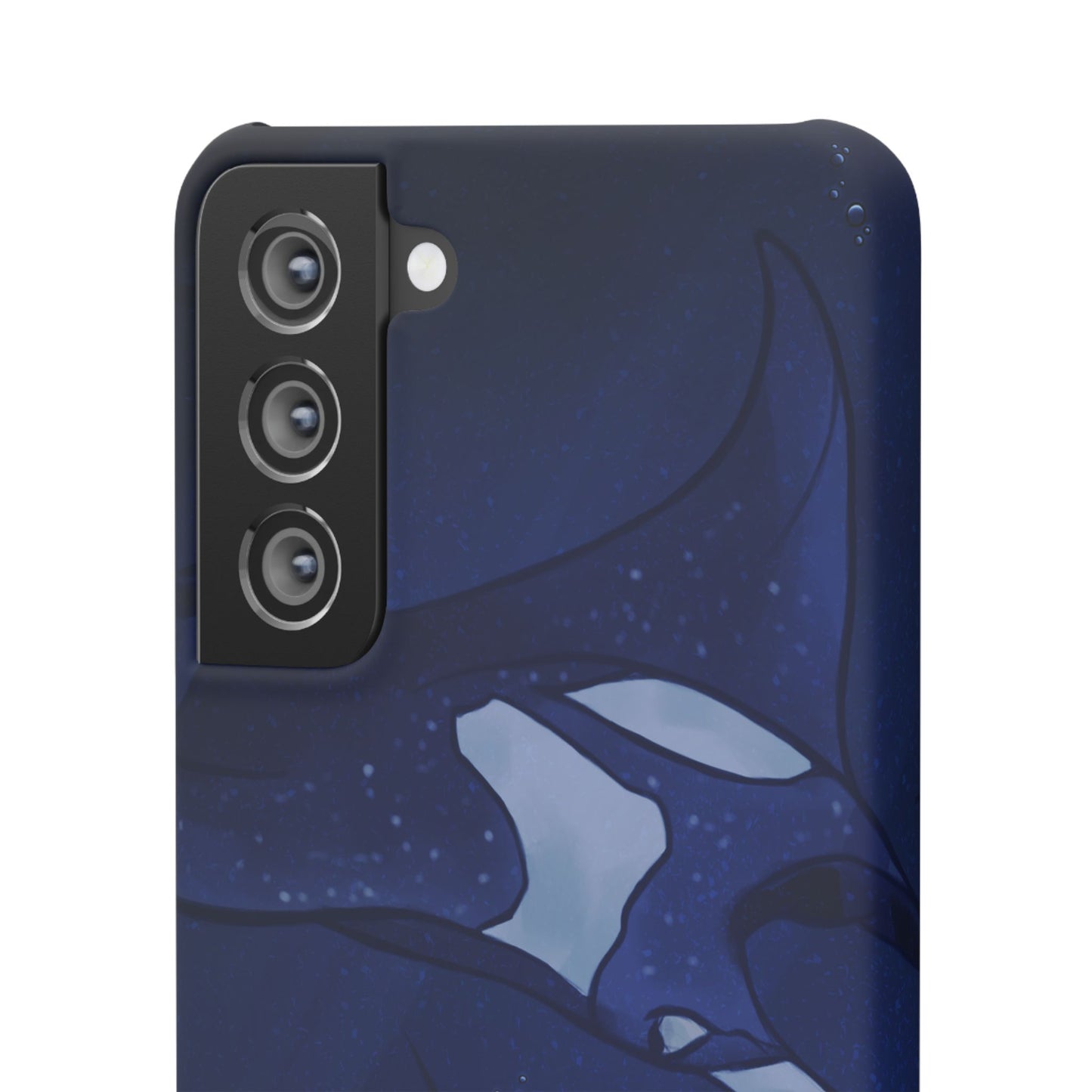 Ocean-Inspired Snap Case | Vibrant Manta Ray design