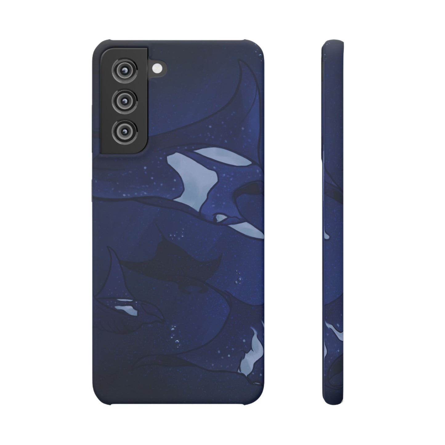 Ocean-Inspired Snap Case | Vibrant Manta Ray design