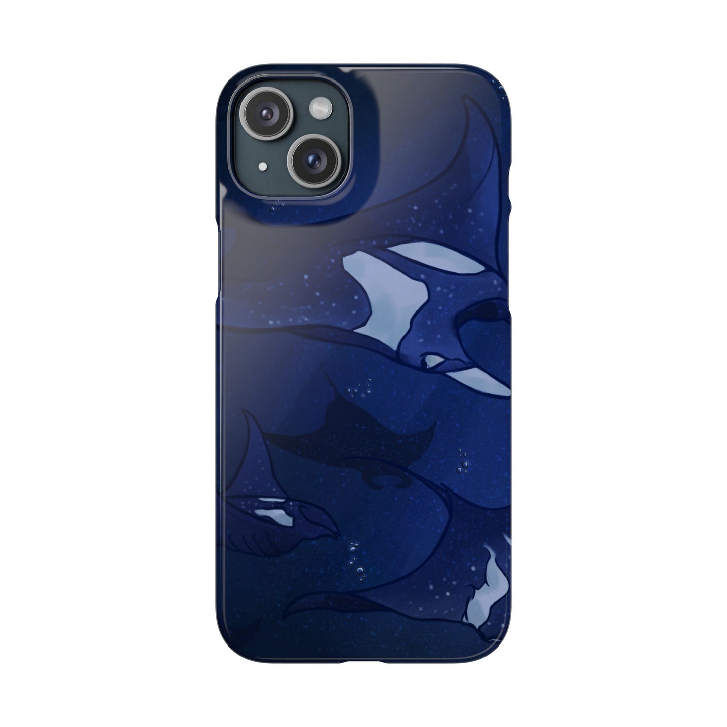 Ocean-Inspired Snap Case | Vibrant Manta Ray design