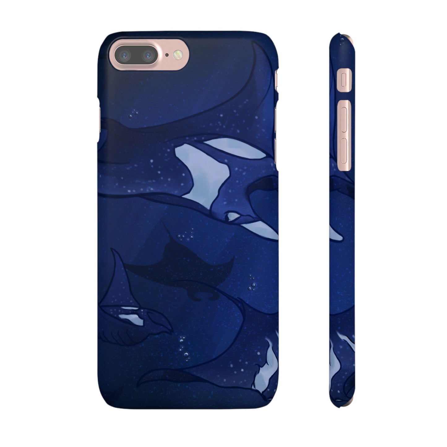 Ocean-Inspired Snap Case | Vibrant Manta Ray design