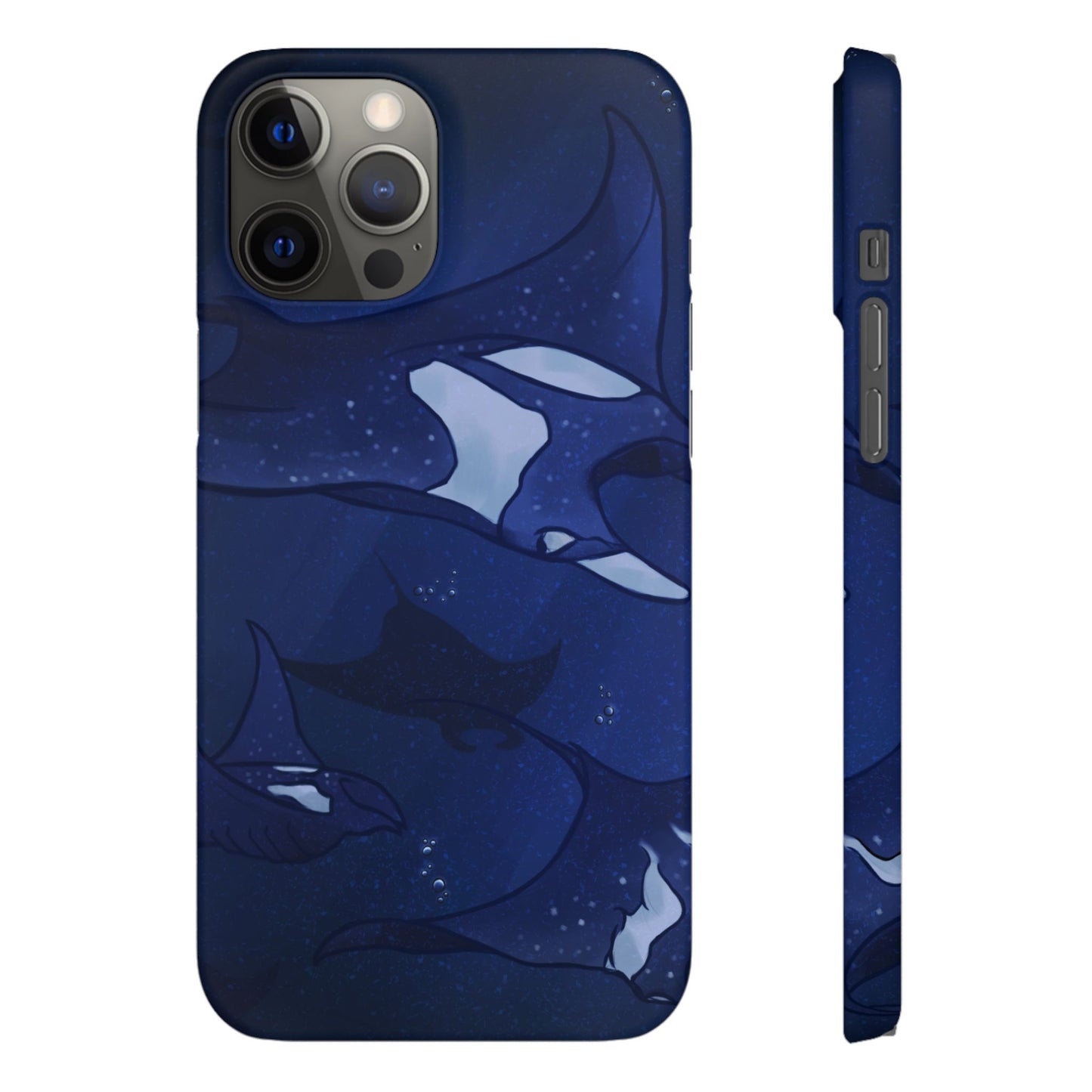 Ocean-Inspired Snap Case | Vibrant Manta Ray design