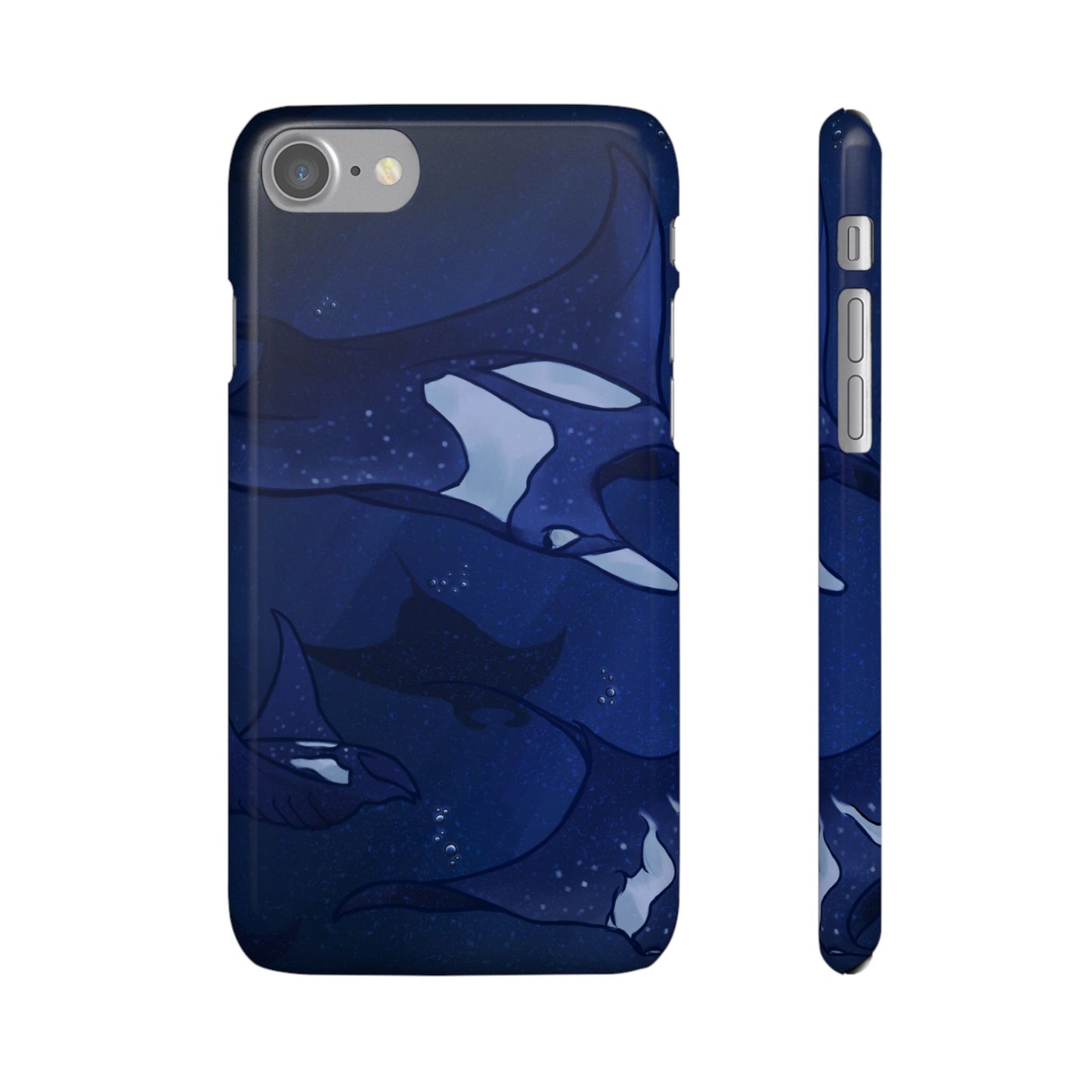 Ocean-Inspired Snap Case | Vibrant Manta Ray design