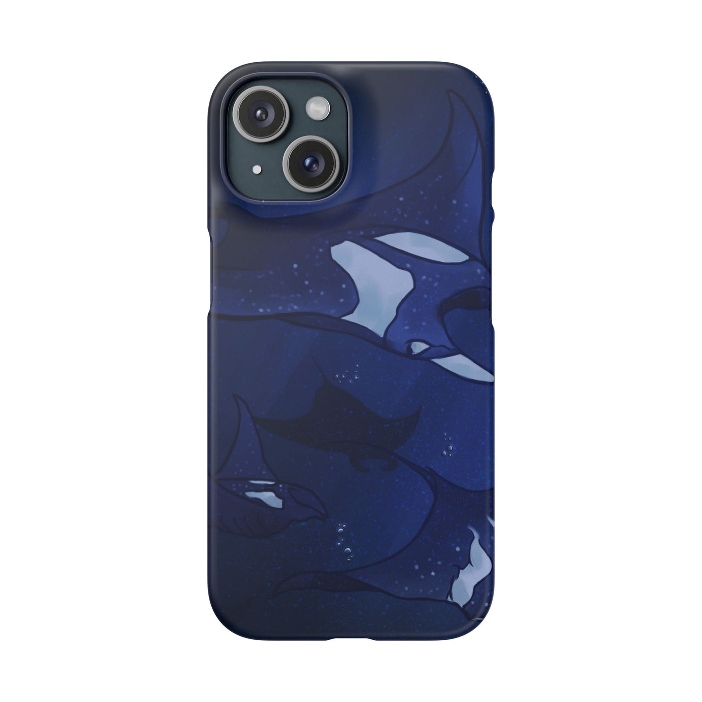 Ocean-Inspired Snap Case | Vibrant Manta Ray design