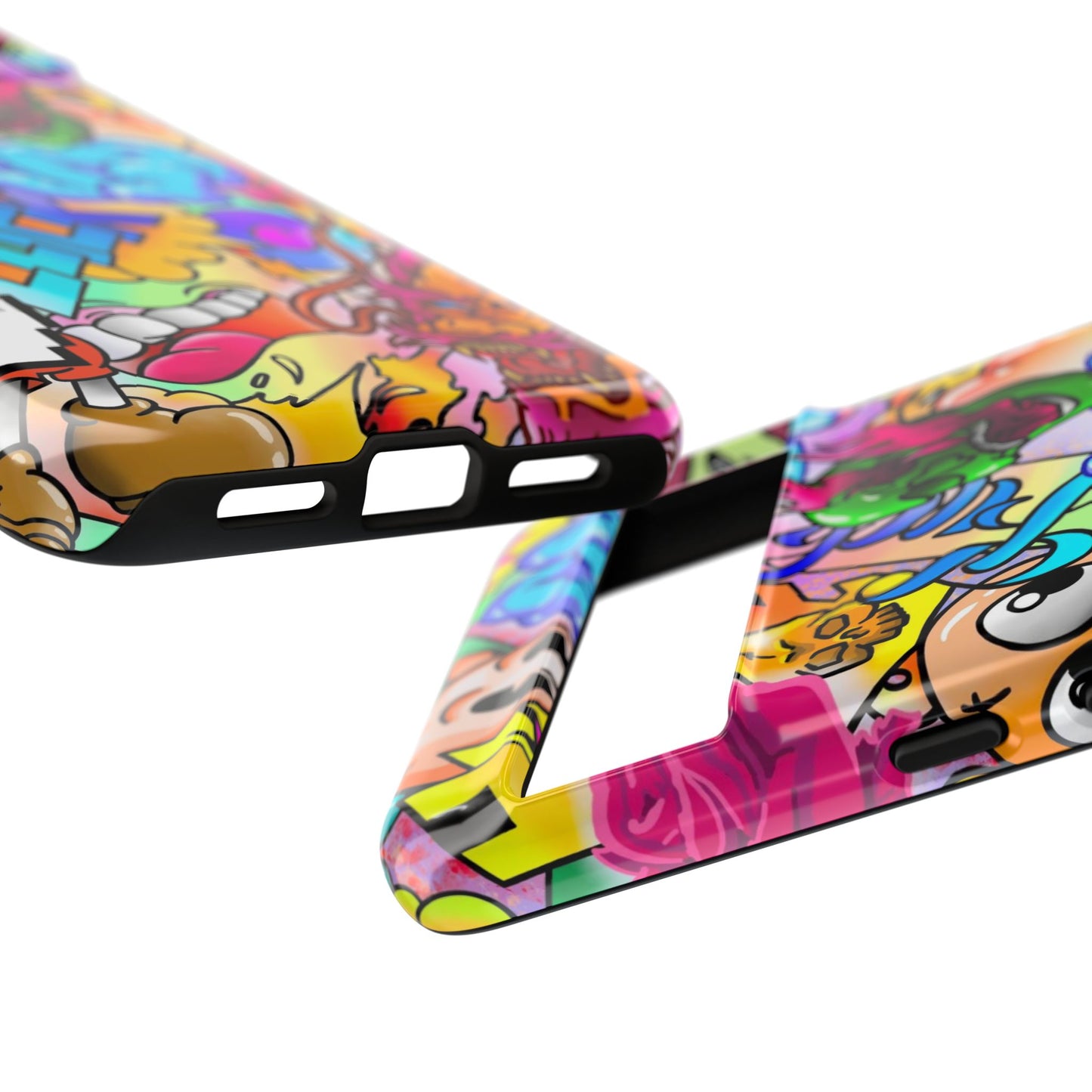 Vibrant Tough Phone Case - Funky Art Design for Gamers & Art Lovers