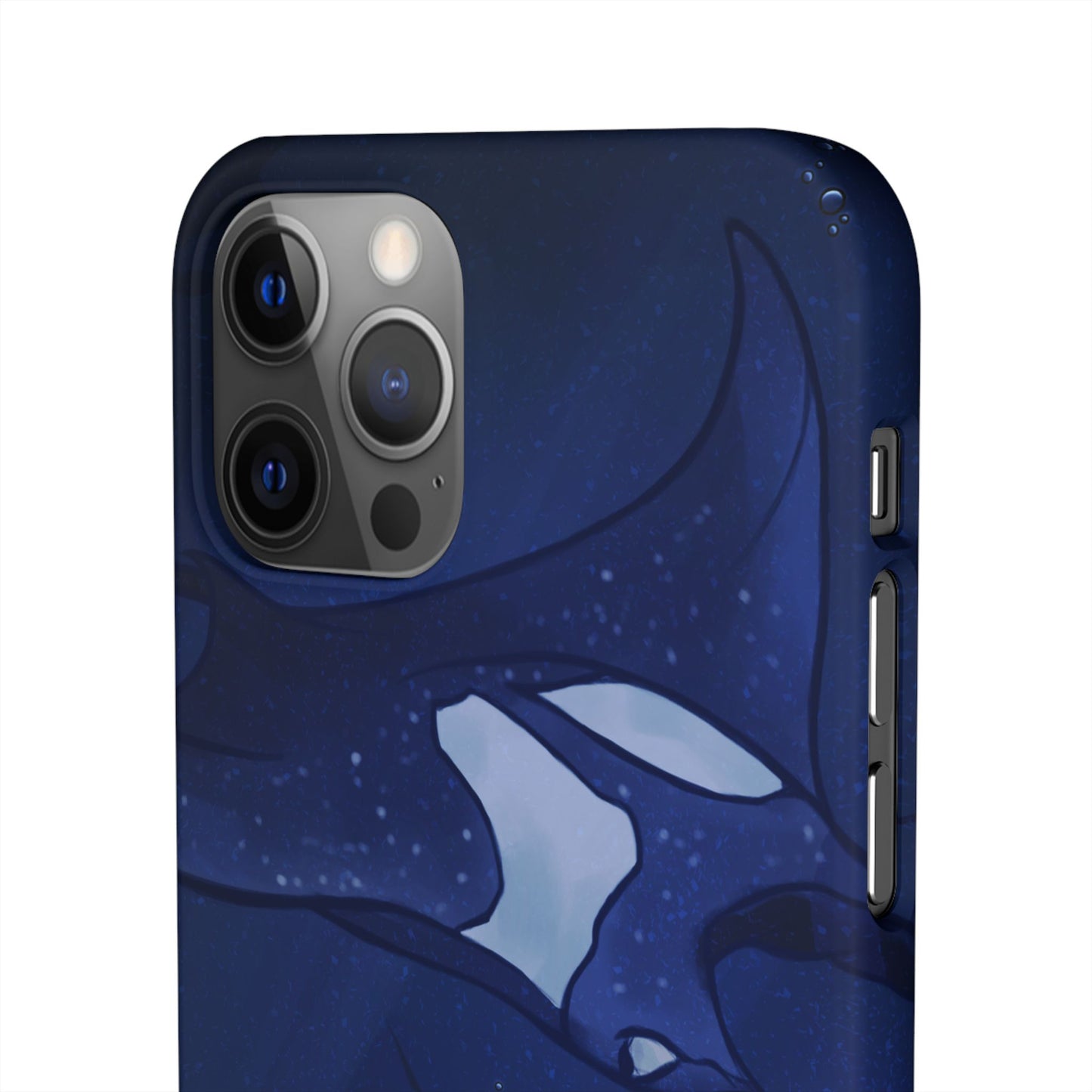 Ocean-Inspired Snap Case | Vibrant Manta Ray design