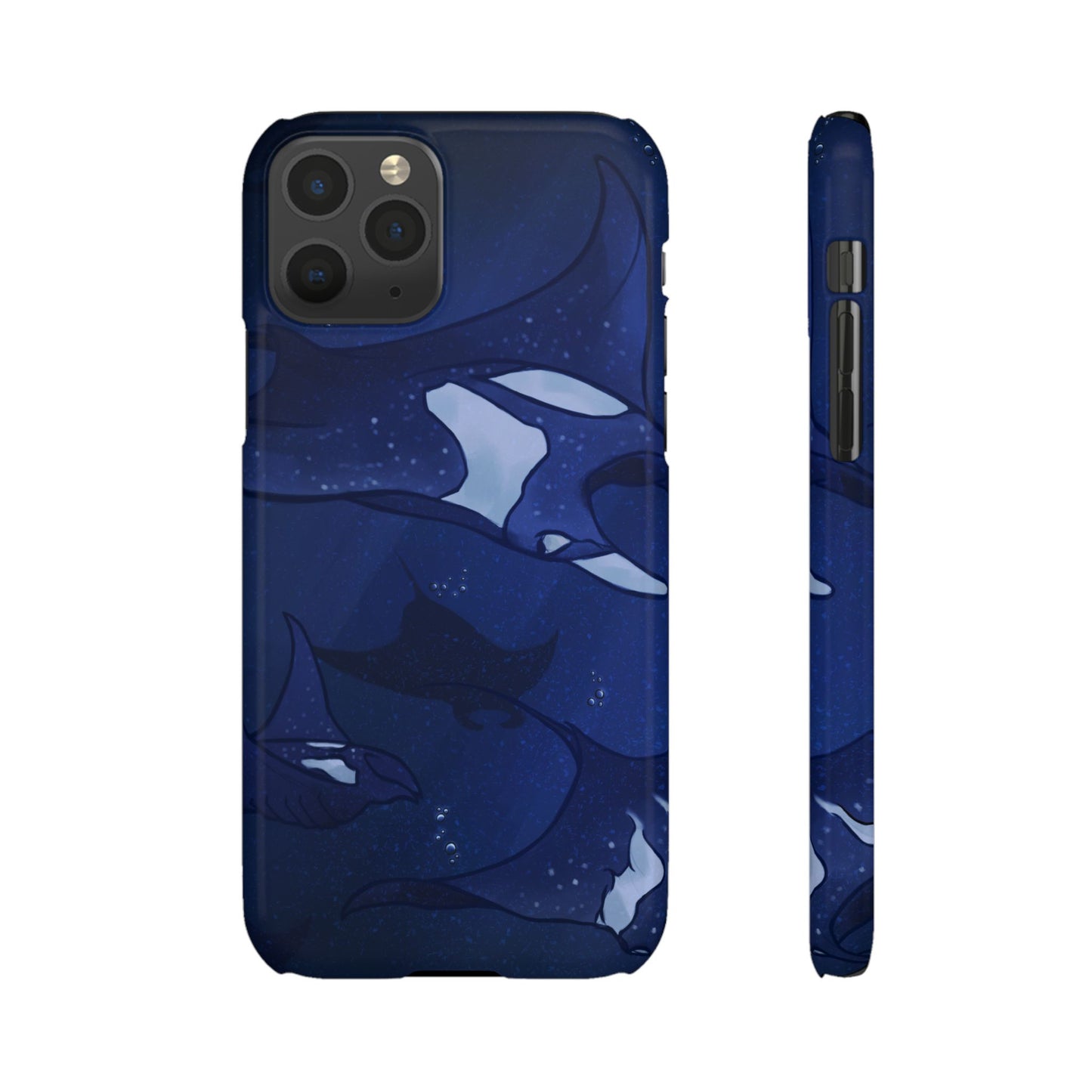 Ocean-Inspired Snap Case | Vibrant Manta Ray design